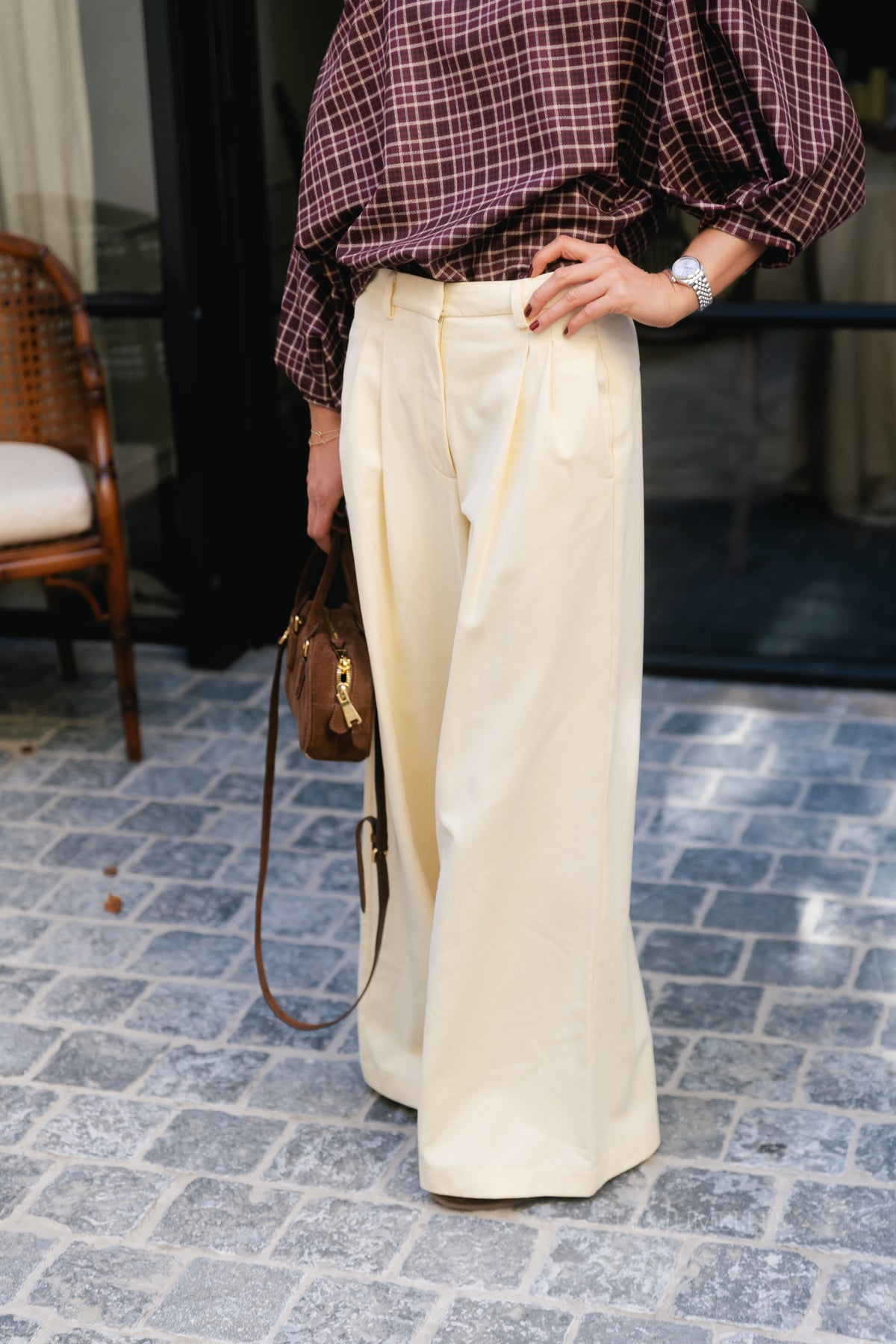 Rose trousers butter yellow