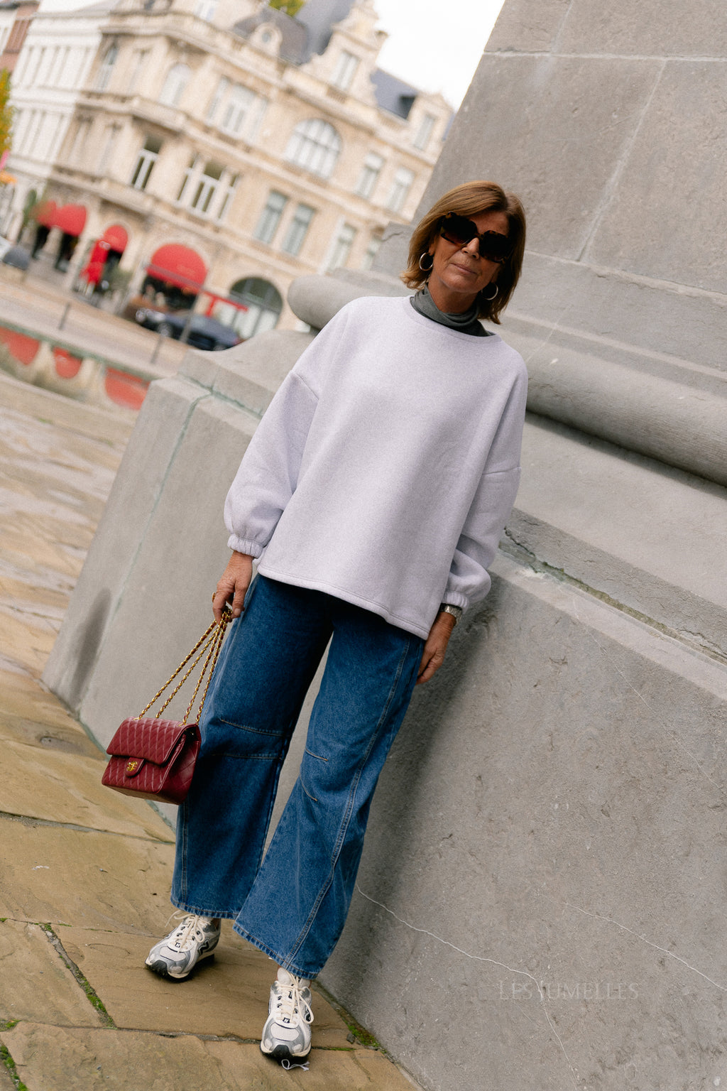 ORIGINAL Mommy sweater baby blue/light grey