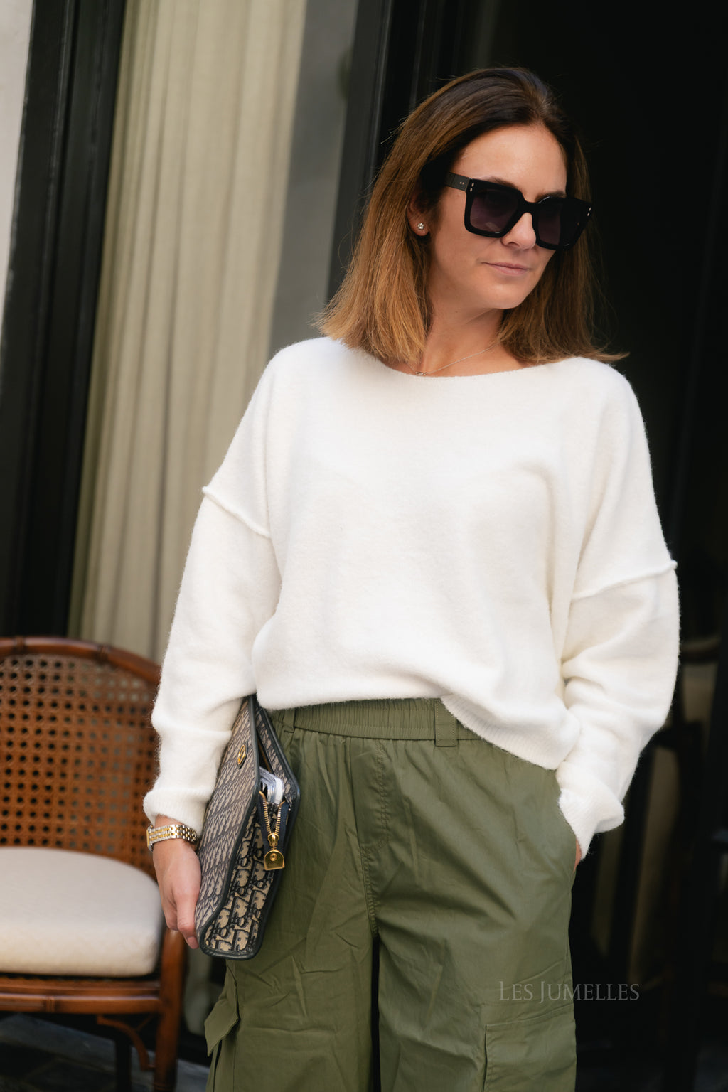 Nova off shoulder sweater off white