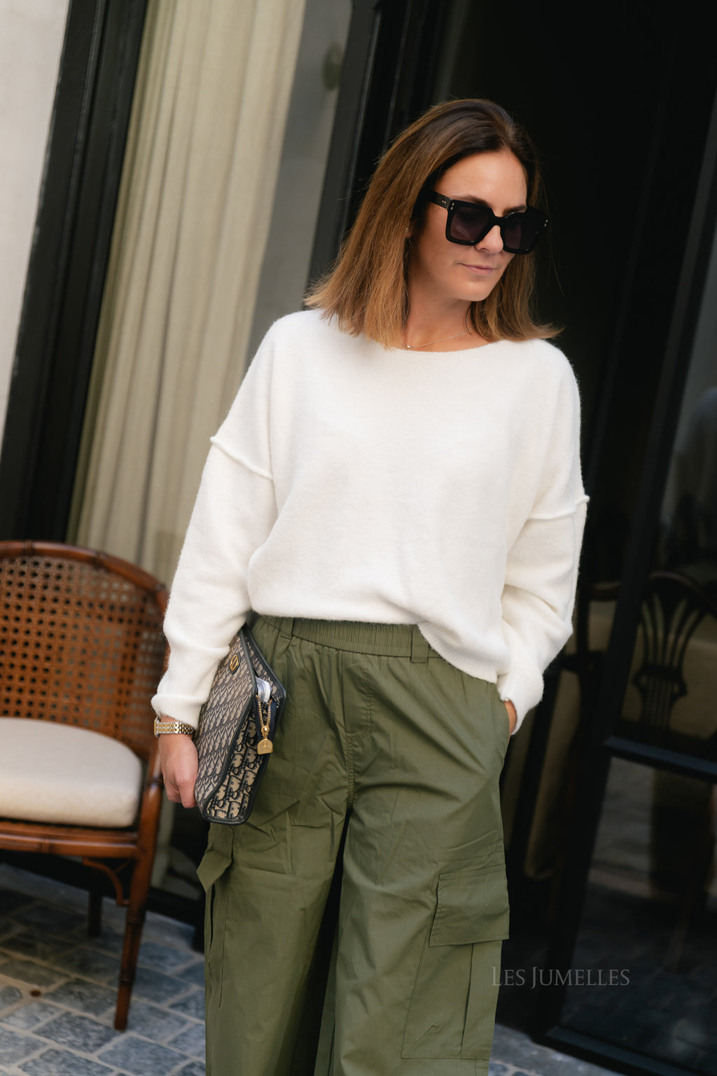 Nova off shoulder sweater off white