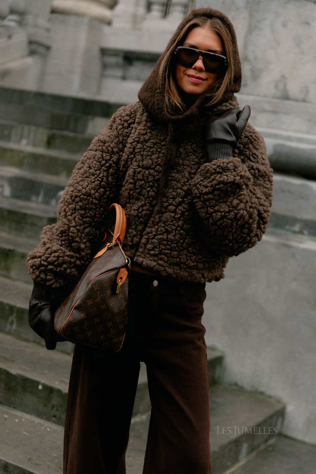 VIFiola L/S short jacket coffee bean