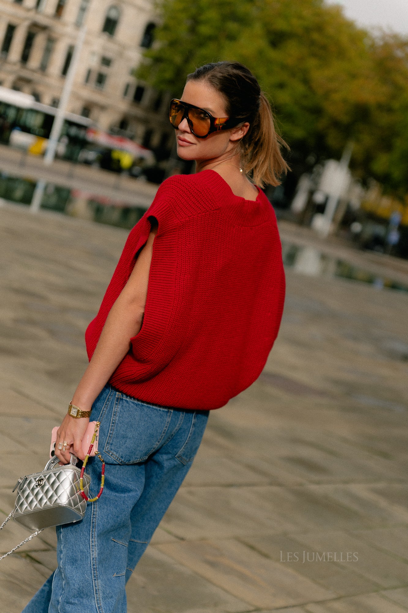 Félicia SS gilet red