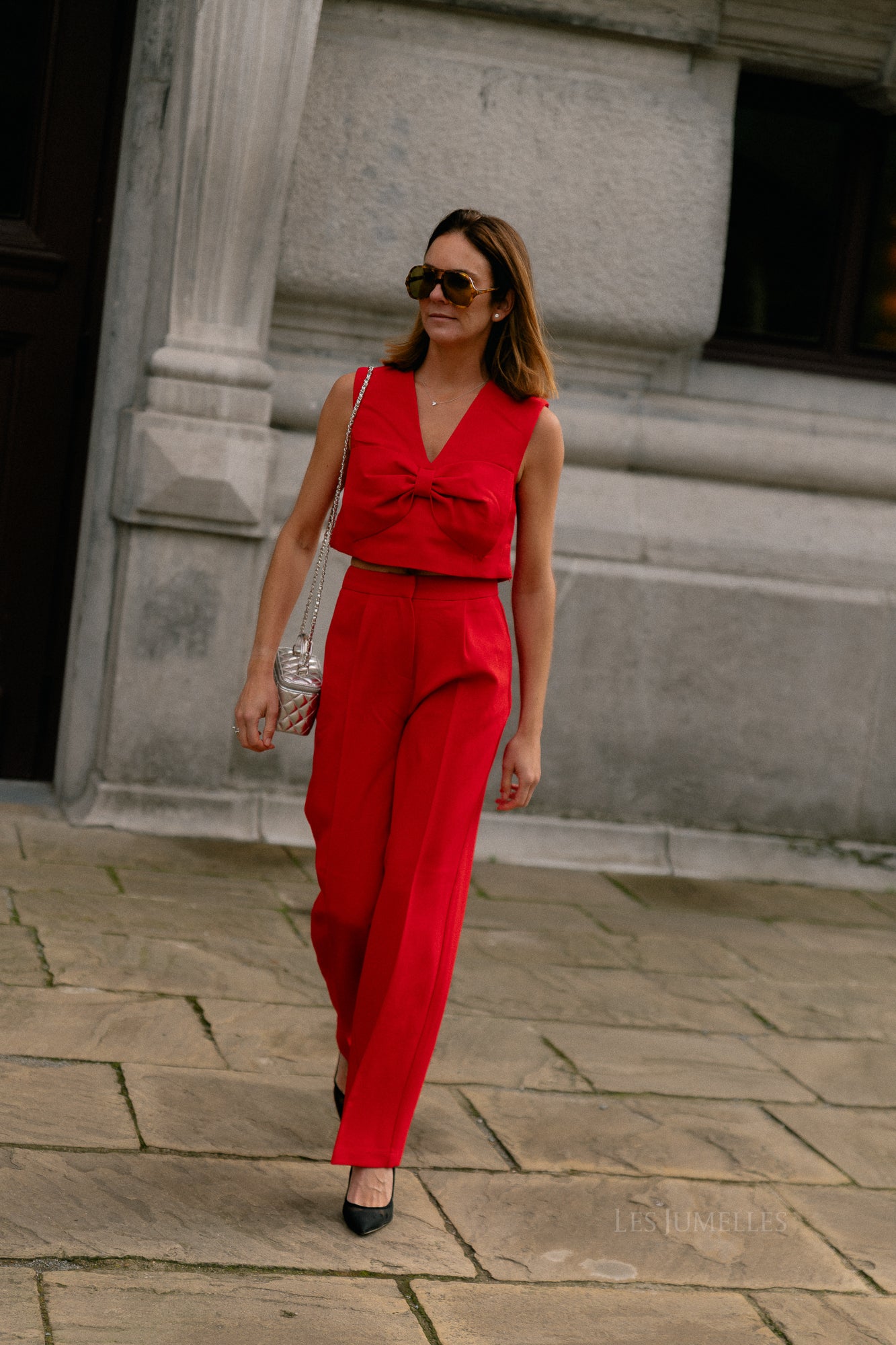 Anna pants poppy red