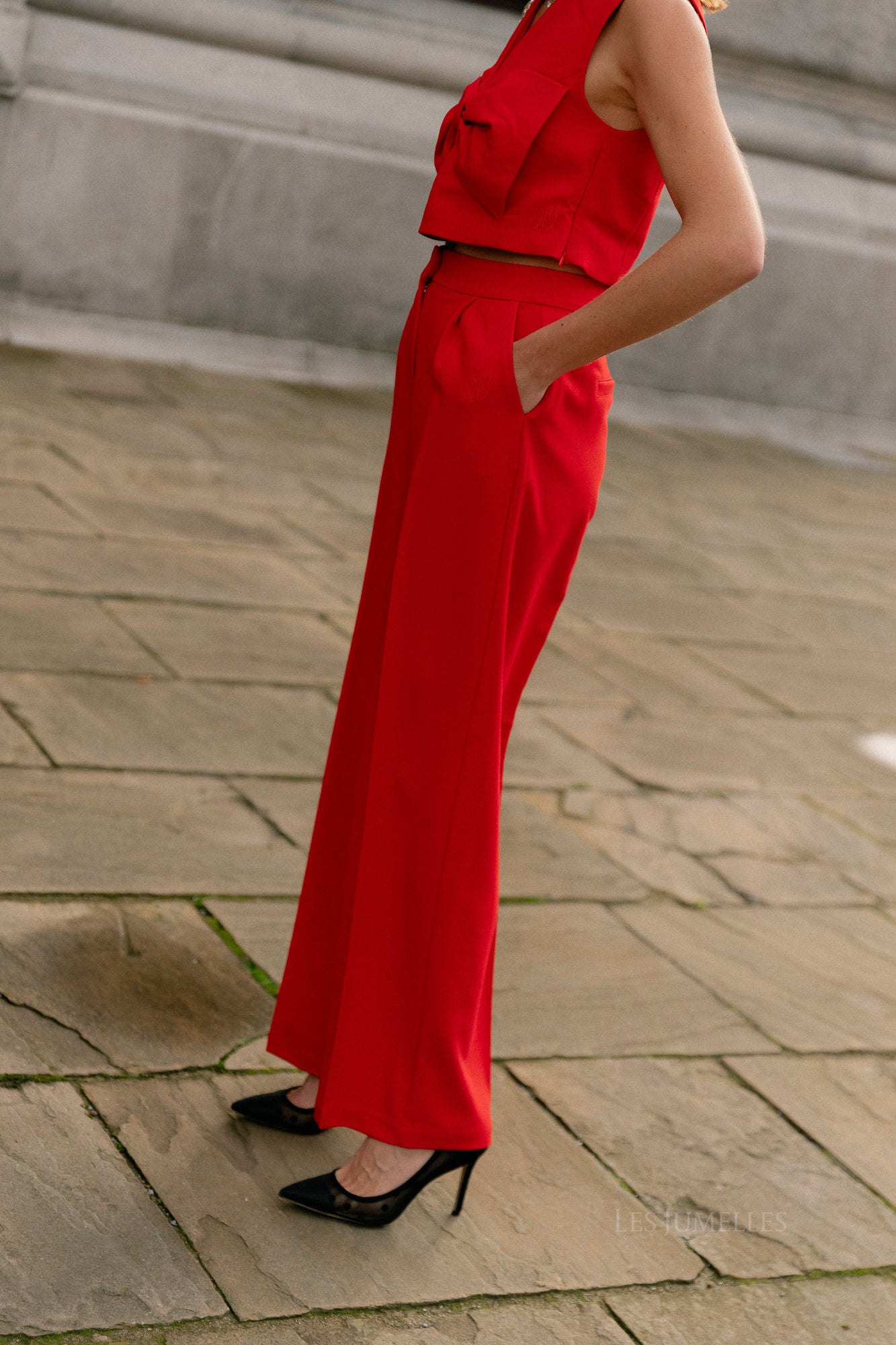 Anna pants poppy red