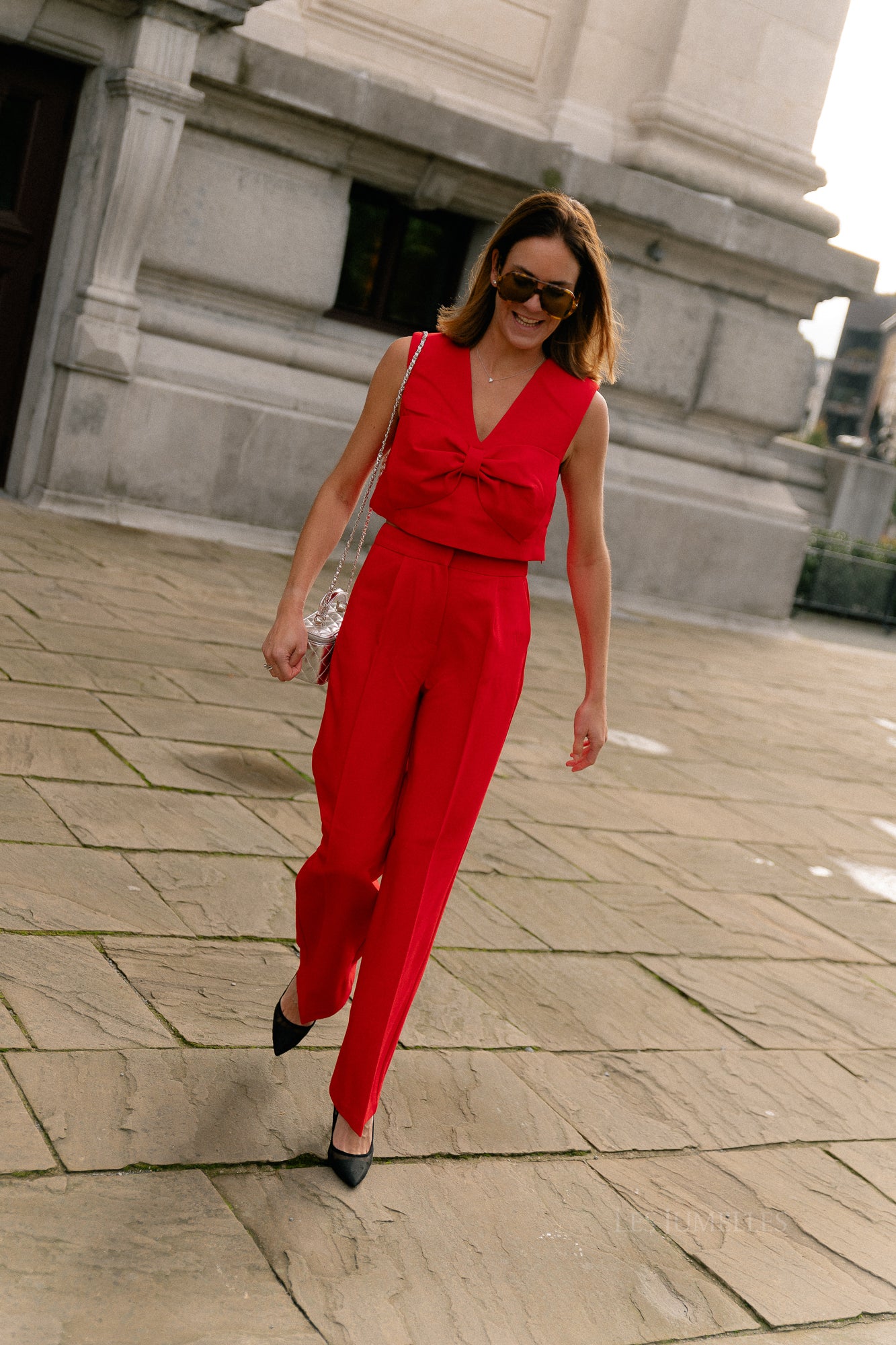 Anna pants poppy red