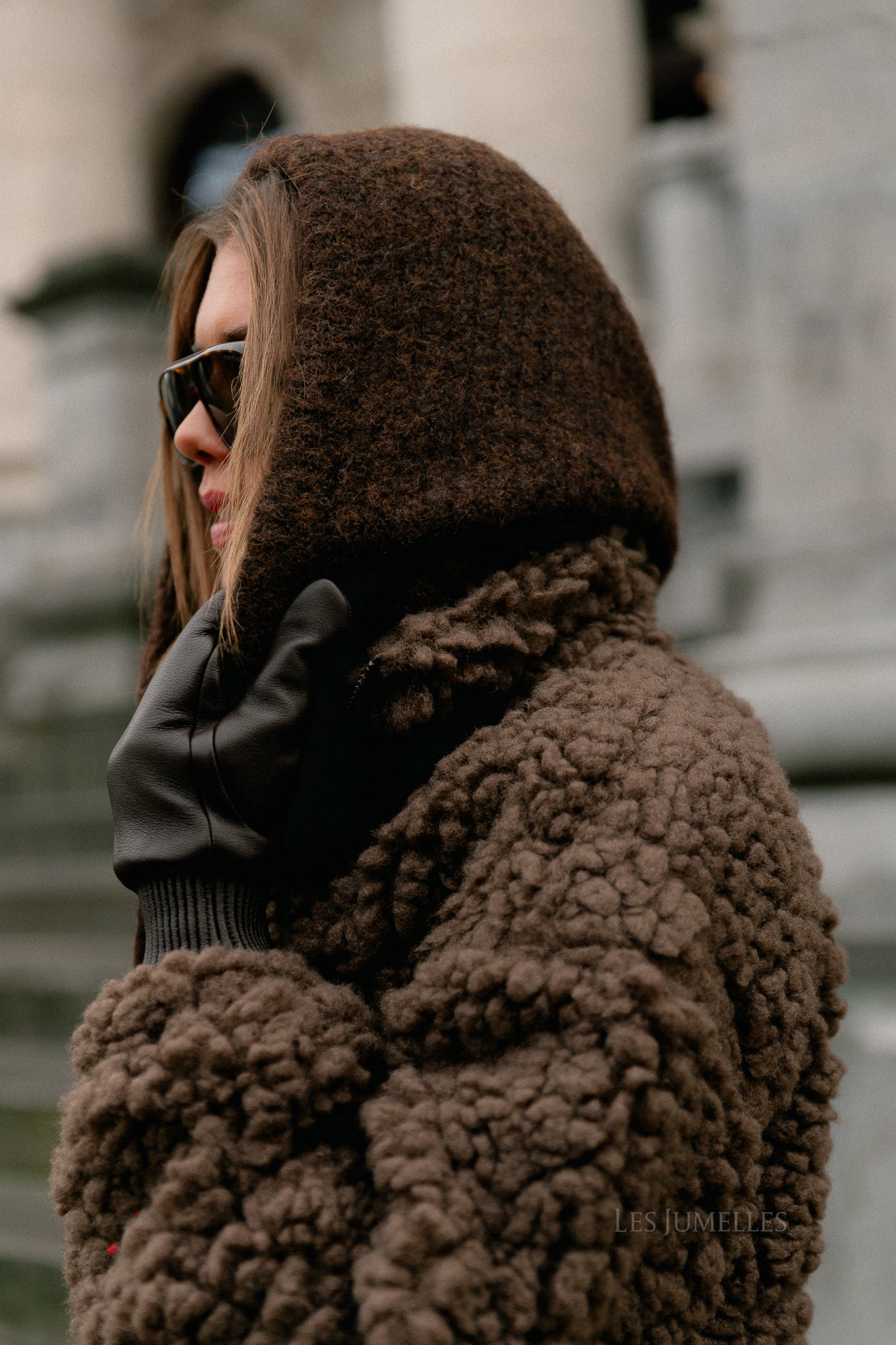 SLFOlga padded leather mittens