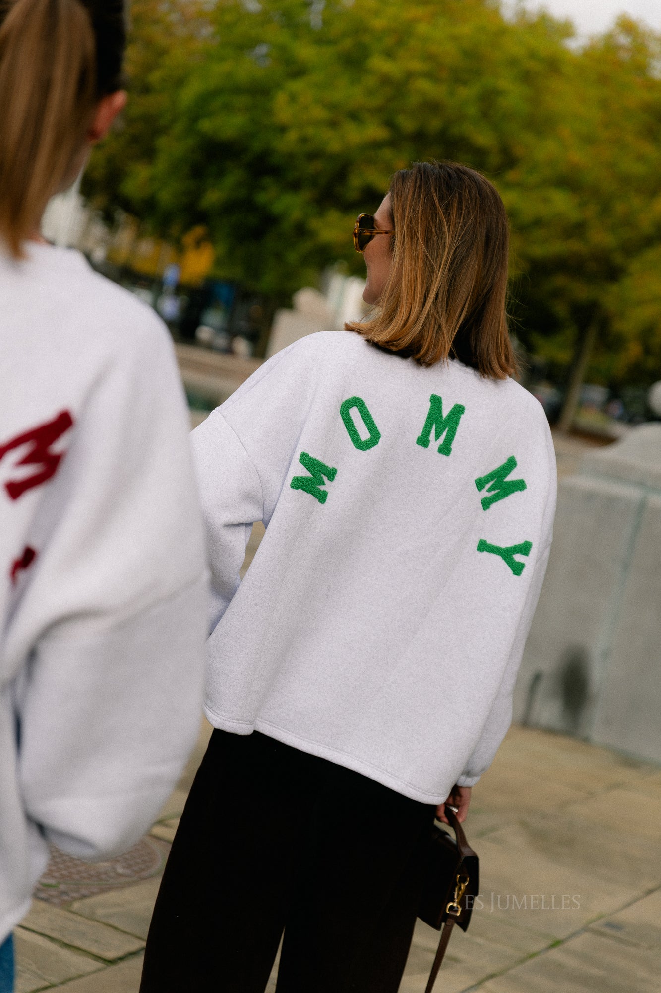ORIGINAL Mommy sweater green/light grey