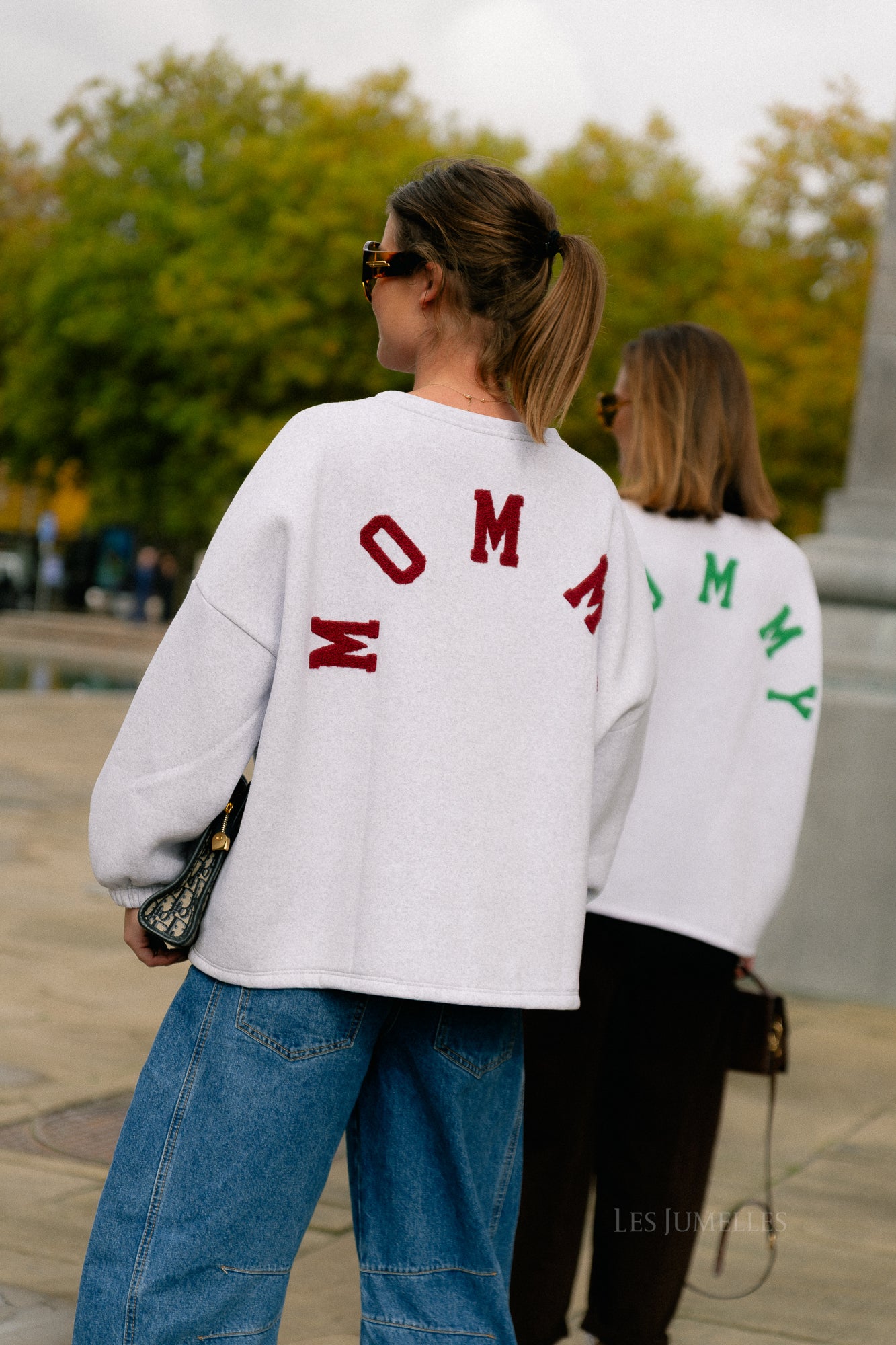 ORIGINAL Mommy sweater burgundy/light grey