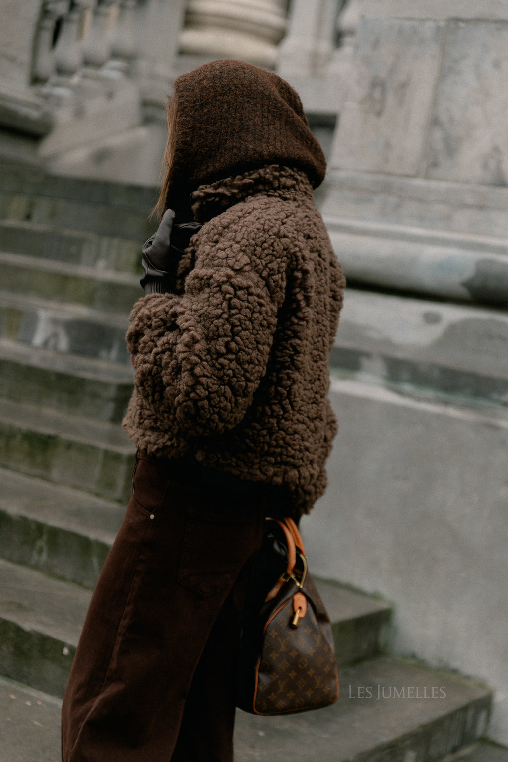 VIFiola L/S short jacket coffee bean