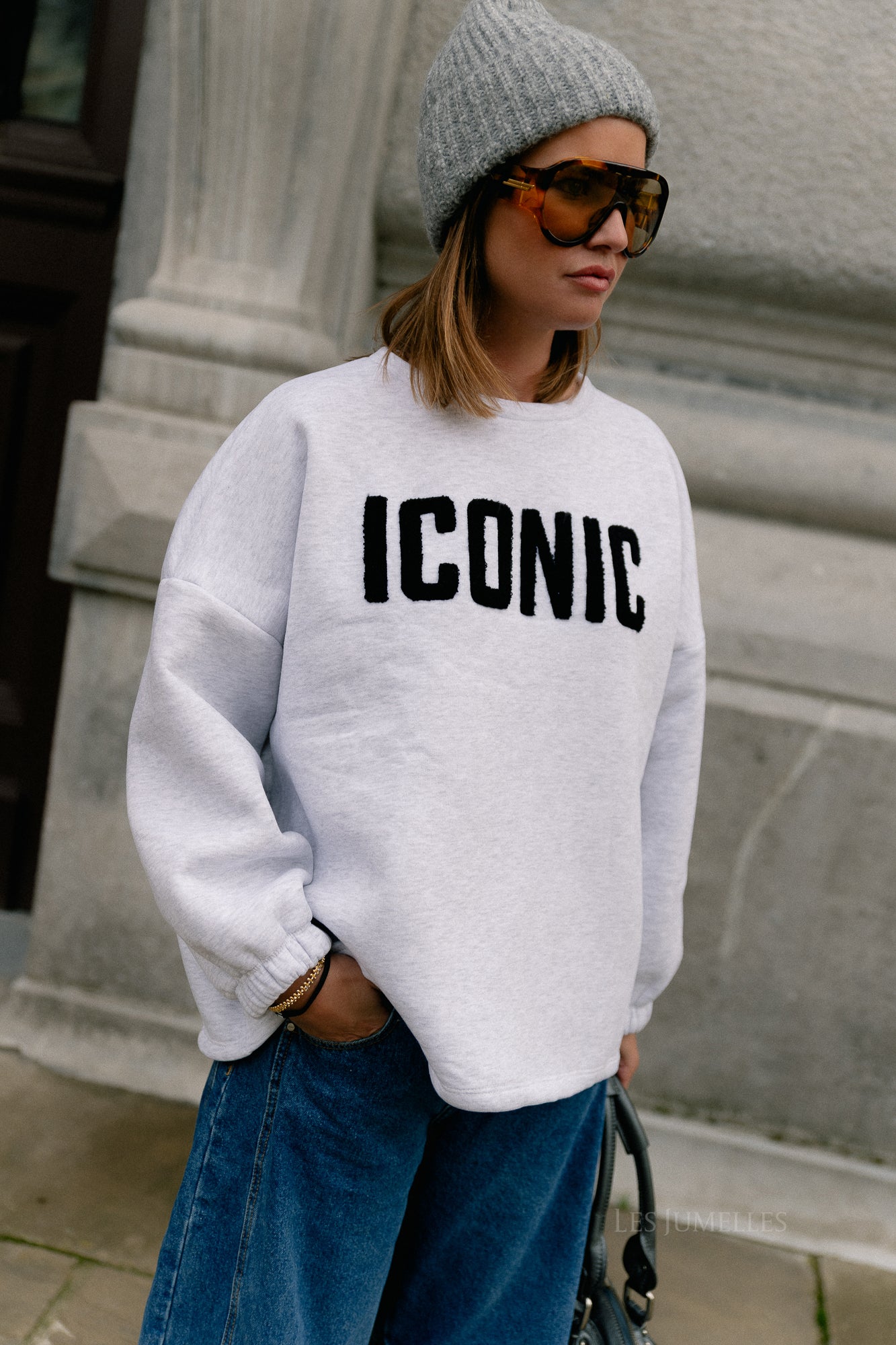 Iconic sweater grey melange