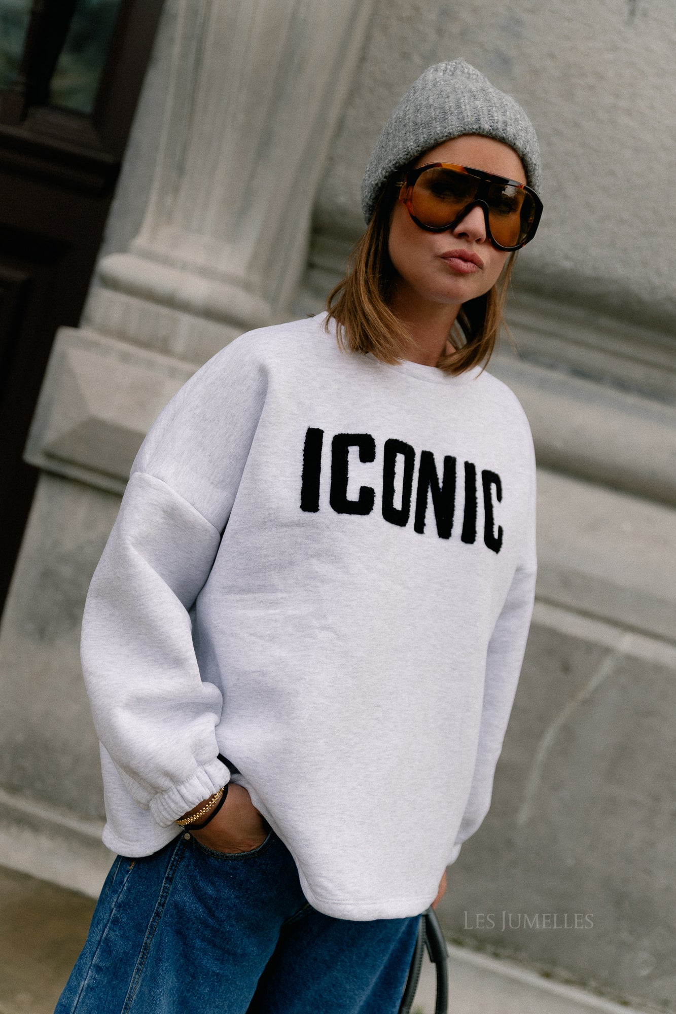 Iconic sweater grey melange