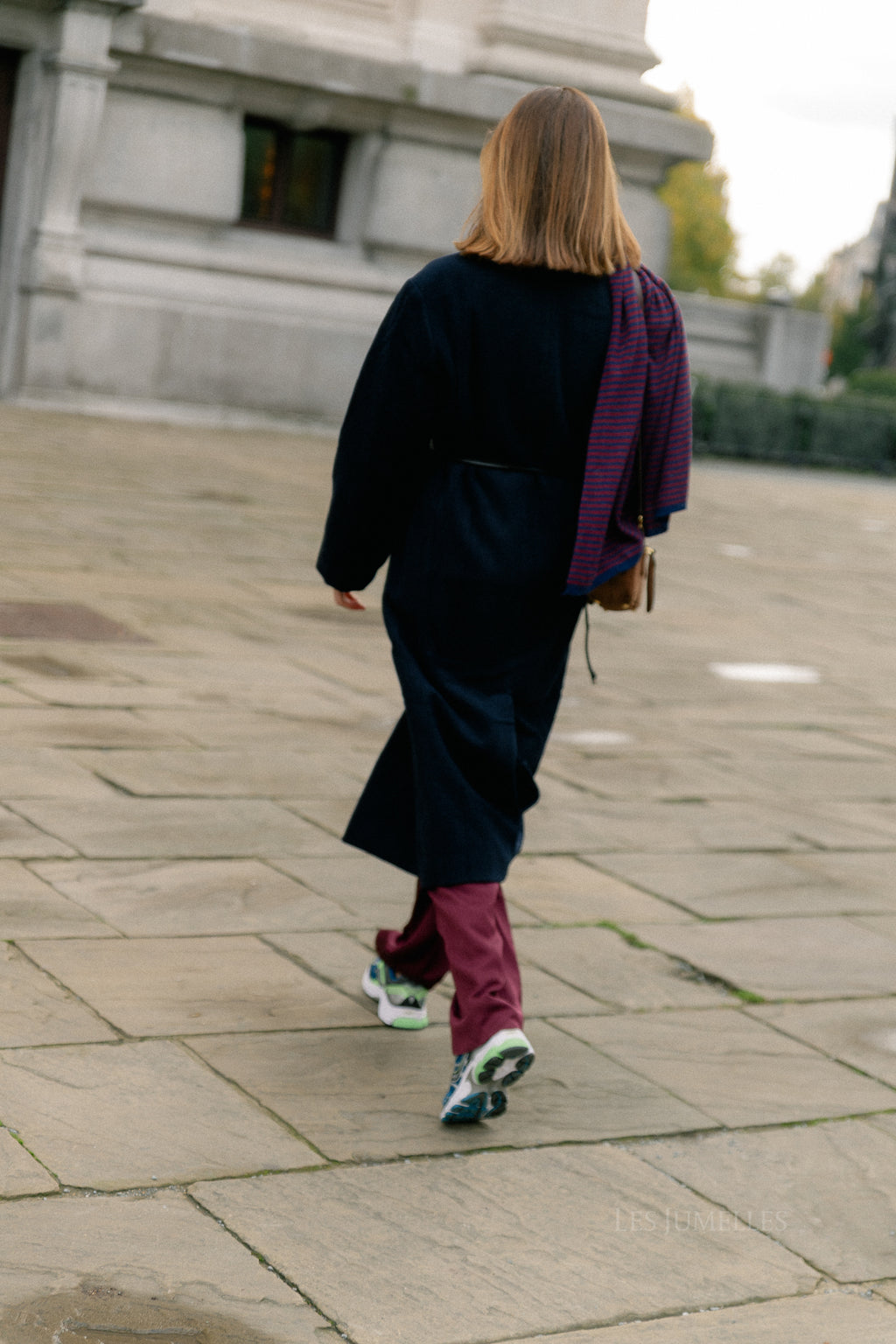 Leana wool coat night sky