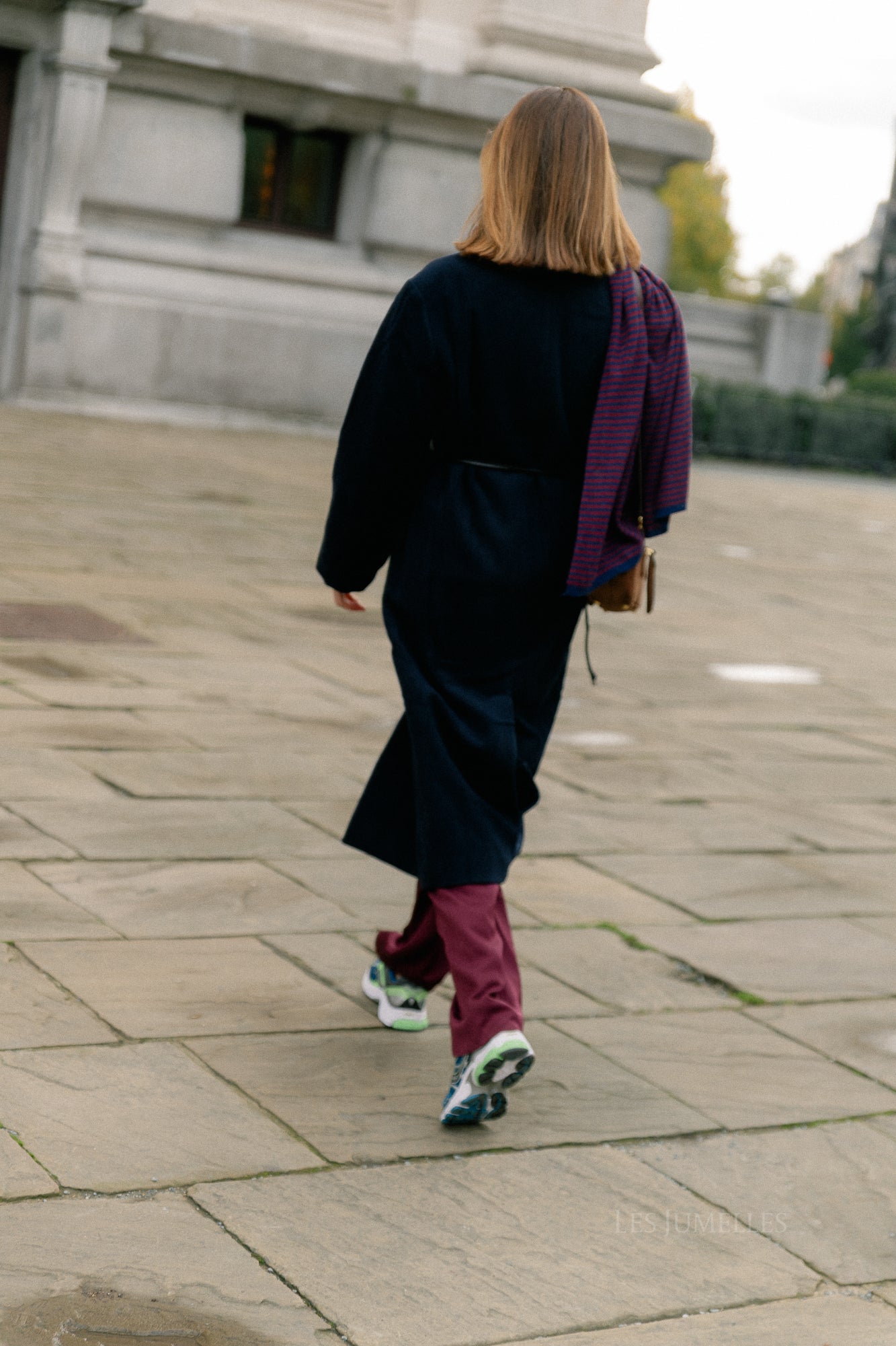 Leana wool coat night sky