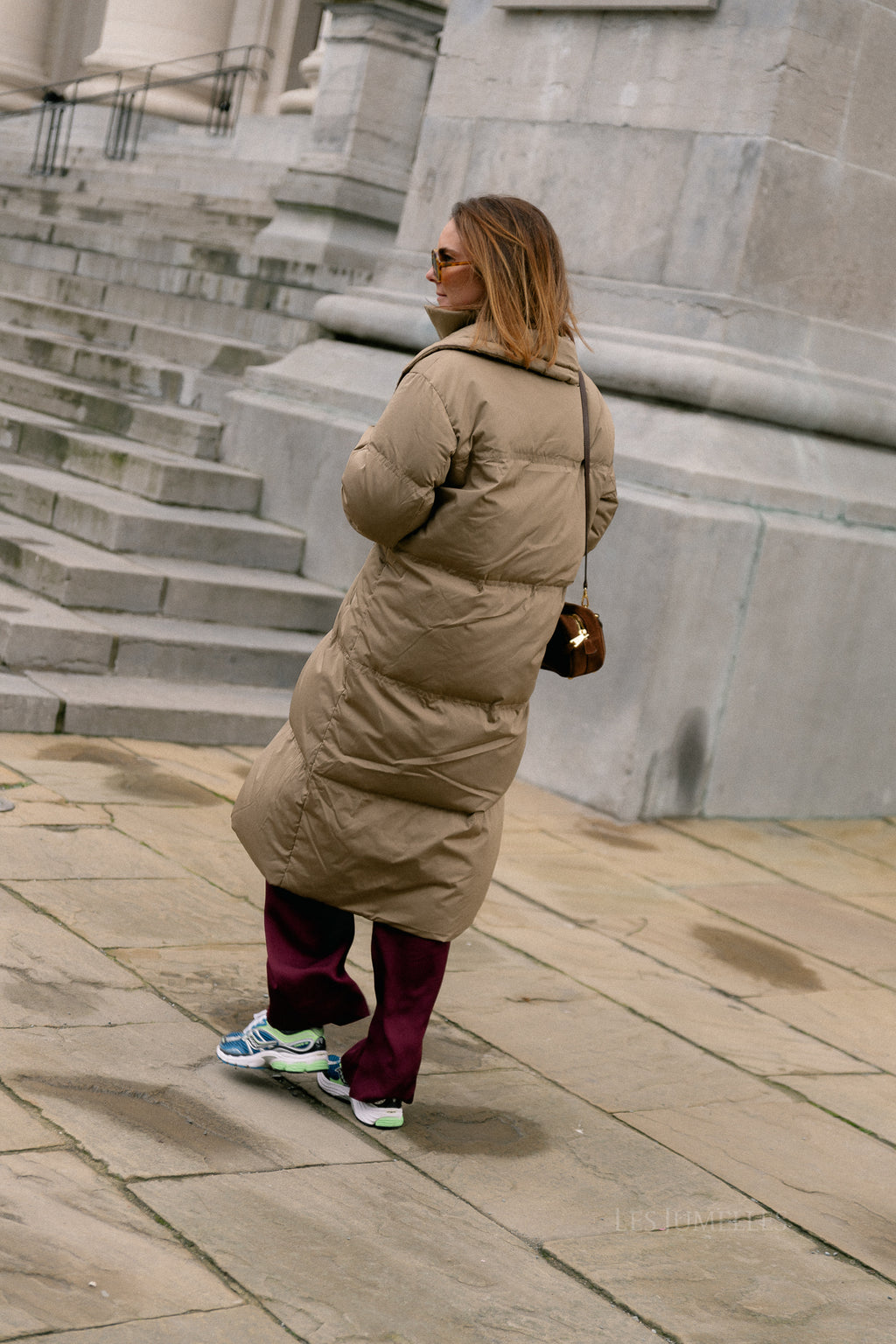 YASSevina down coat sepia tint