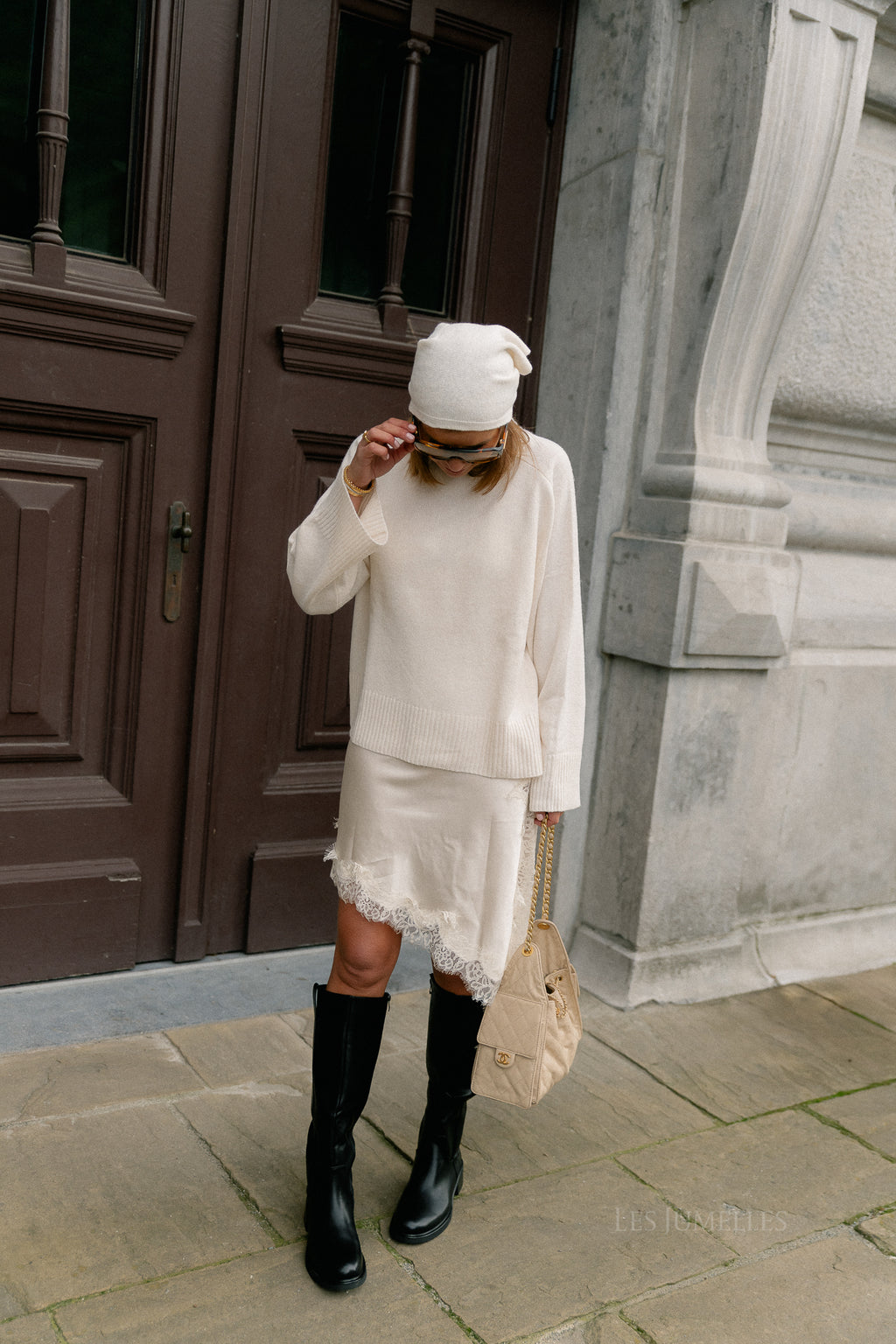 Elisabeth lace dress ecru