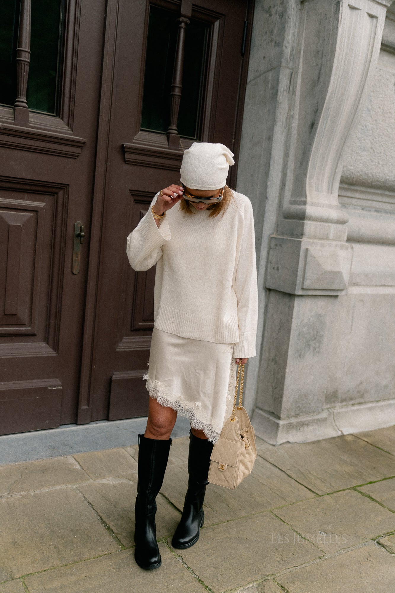 Elisabeth lace dress ecru