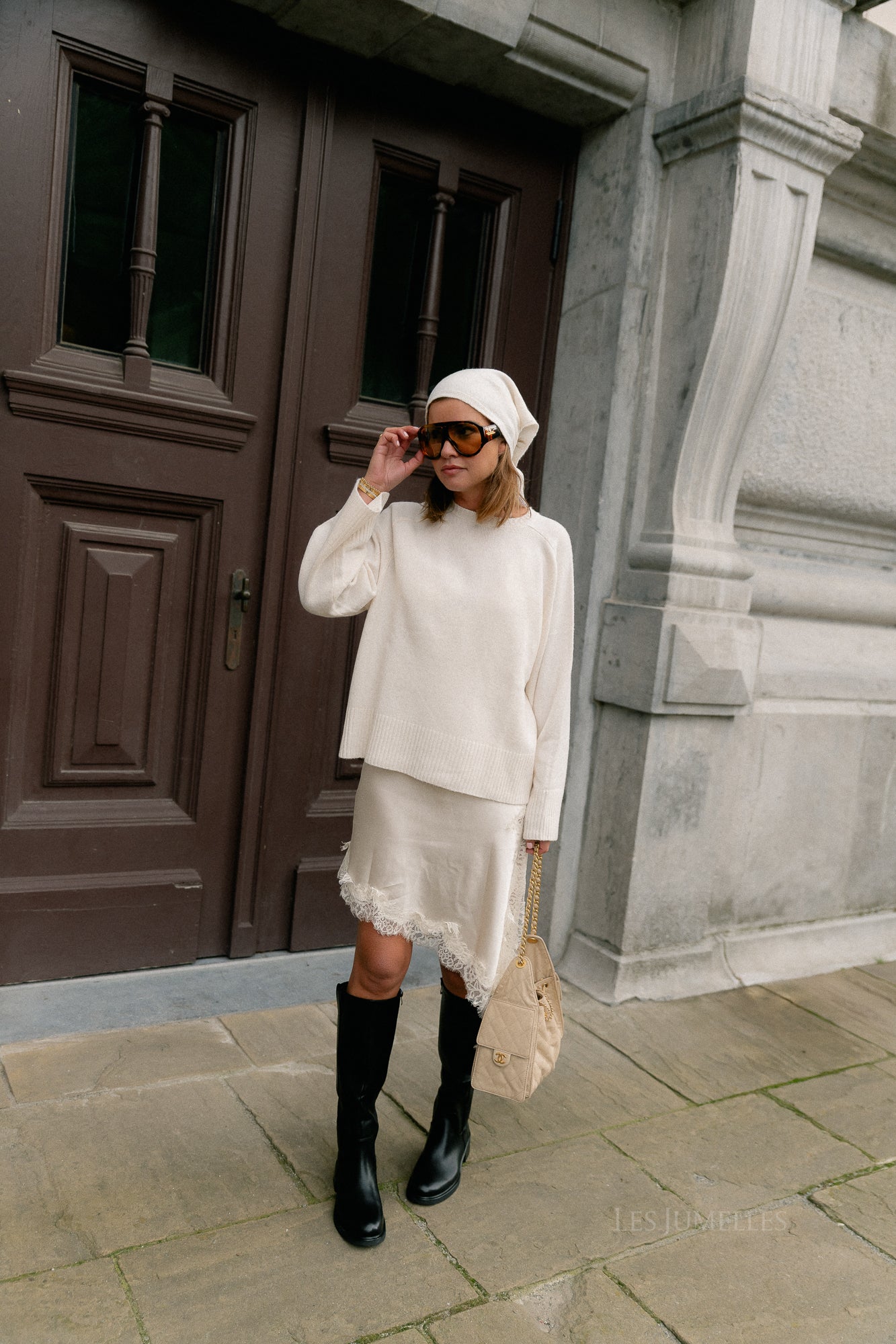 Elisabeth lace dress ecru