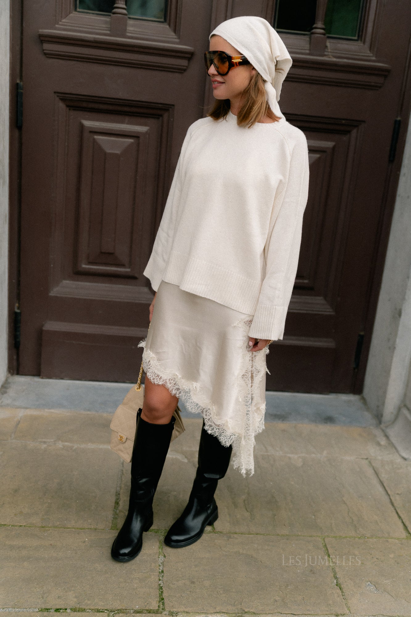 Elisabeth lace dress ecru