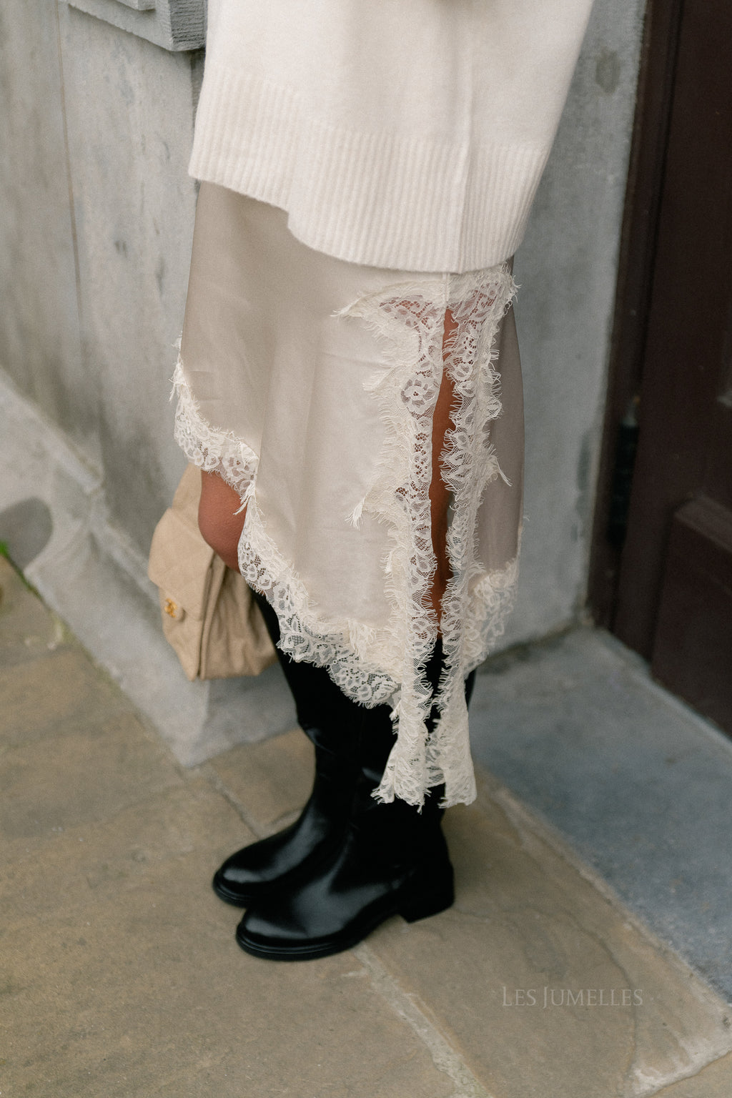 Elisabeth lace dress ecru