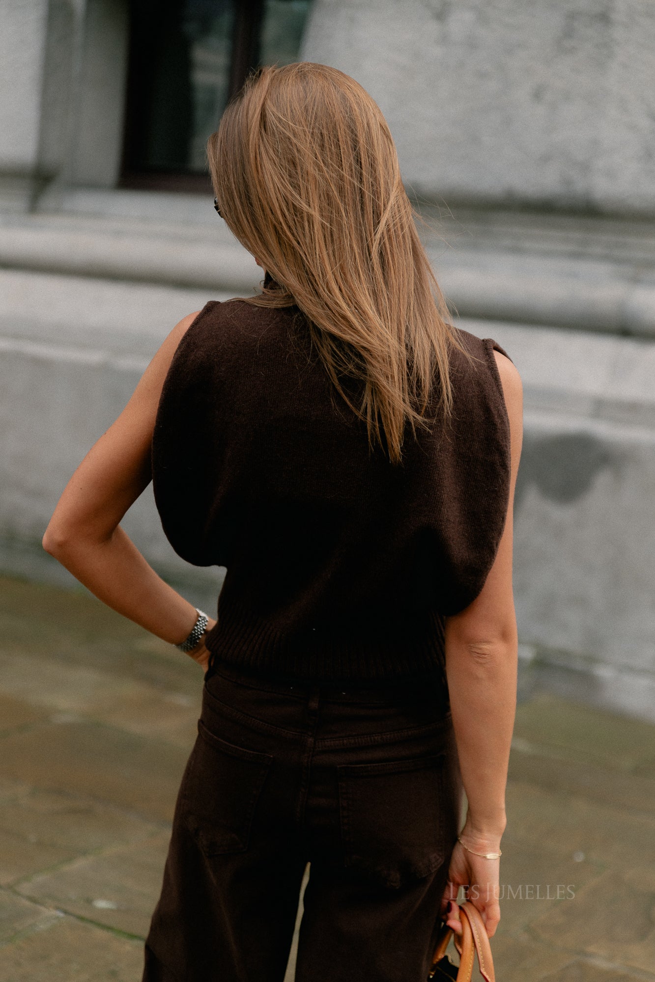 ROUCleo roll neck knit west chicory coffee