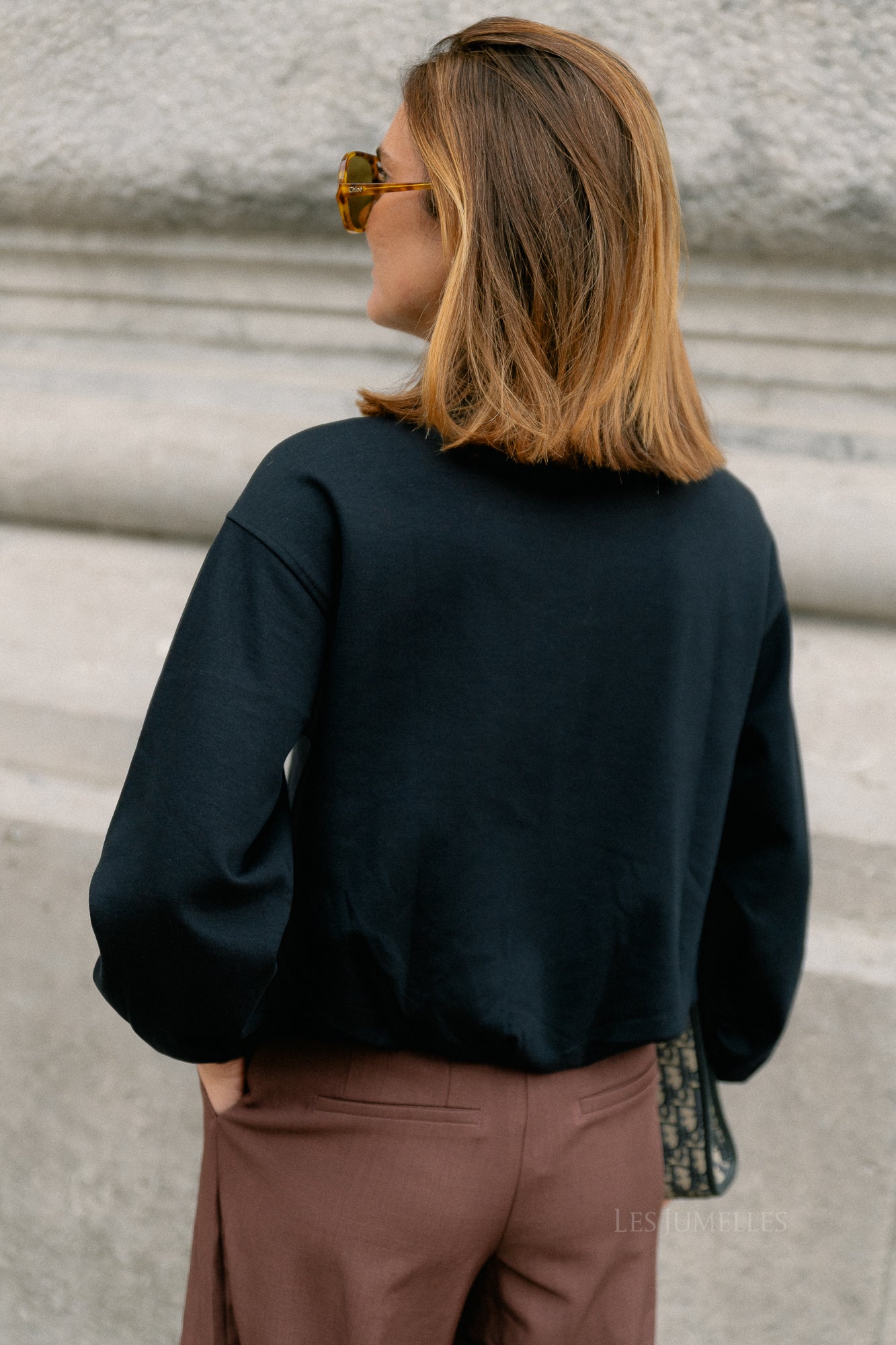 VISelesta balloon O-neck L/S top