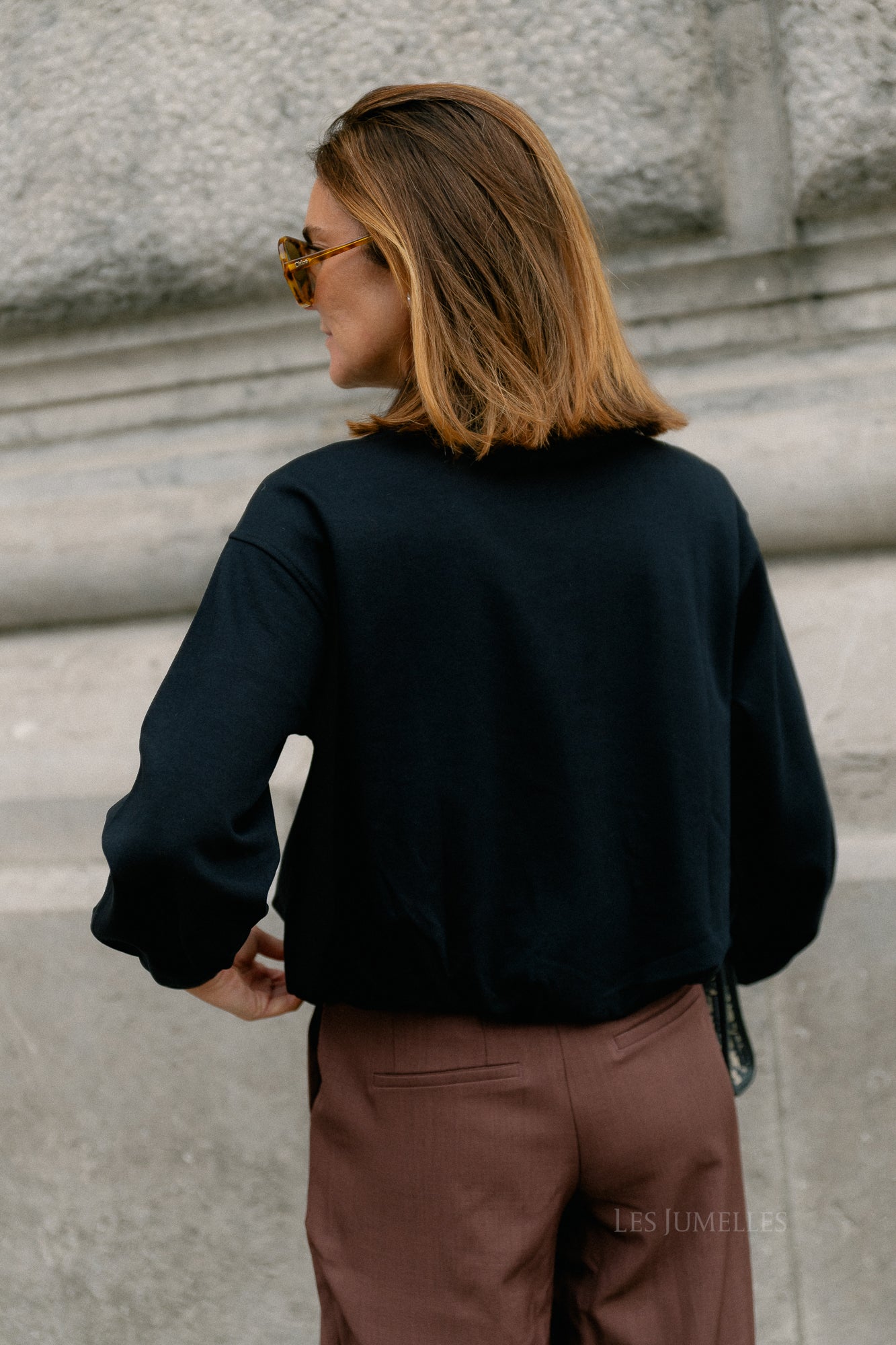 VISelesta balloon O-neck L/S top