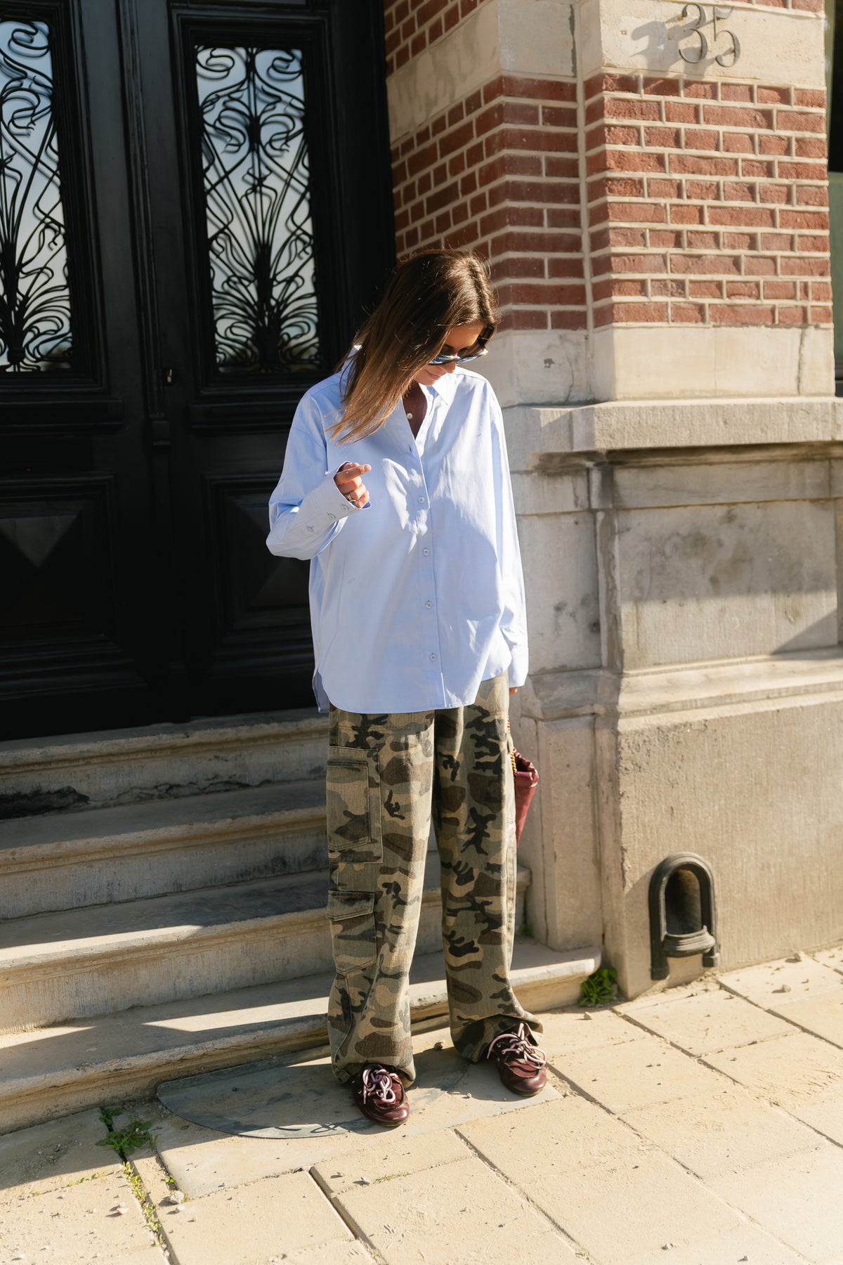 Caby camouflage cargo jeans