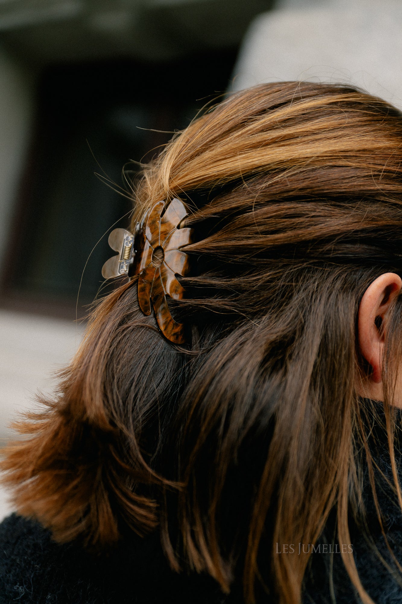 Marbie magnolia hair claw brown tortoise