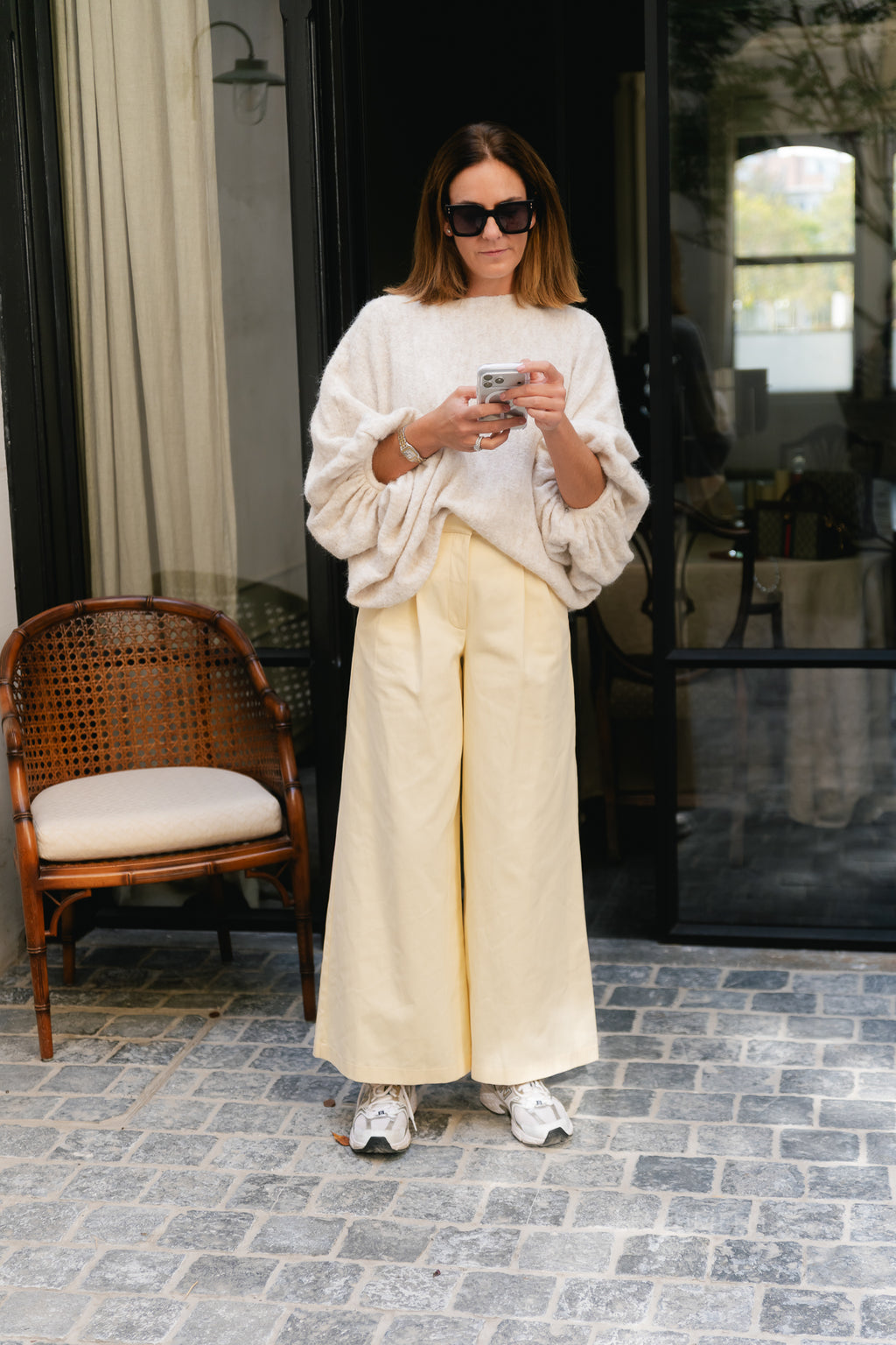 Liz jumper bleached sand melange