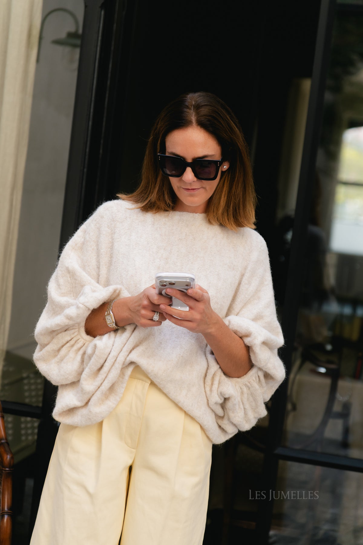 Liz jumper bleached sand melange