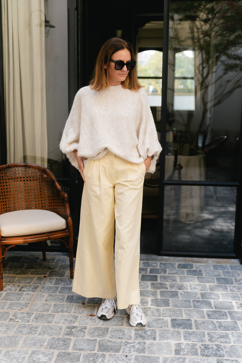 Liz jumper bleached sand melange