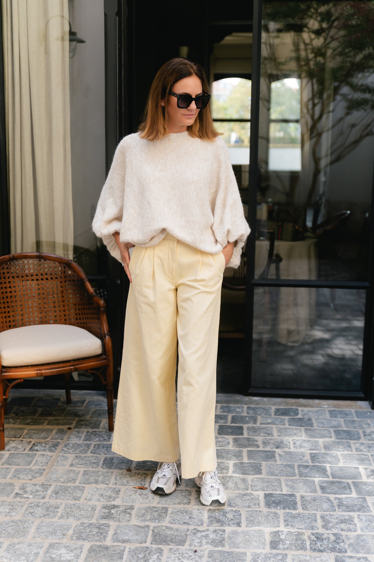 Liz jumper bleached sand melange