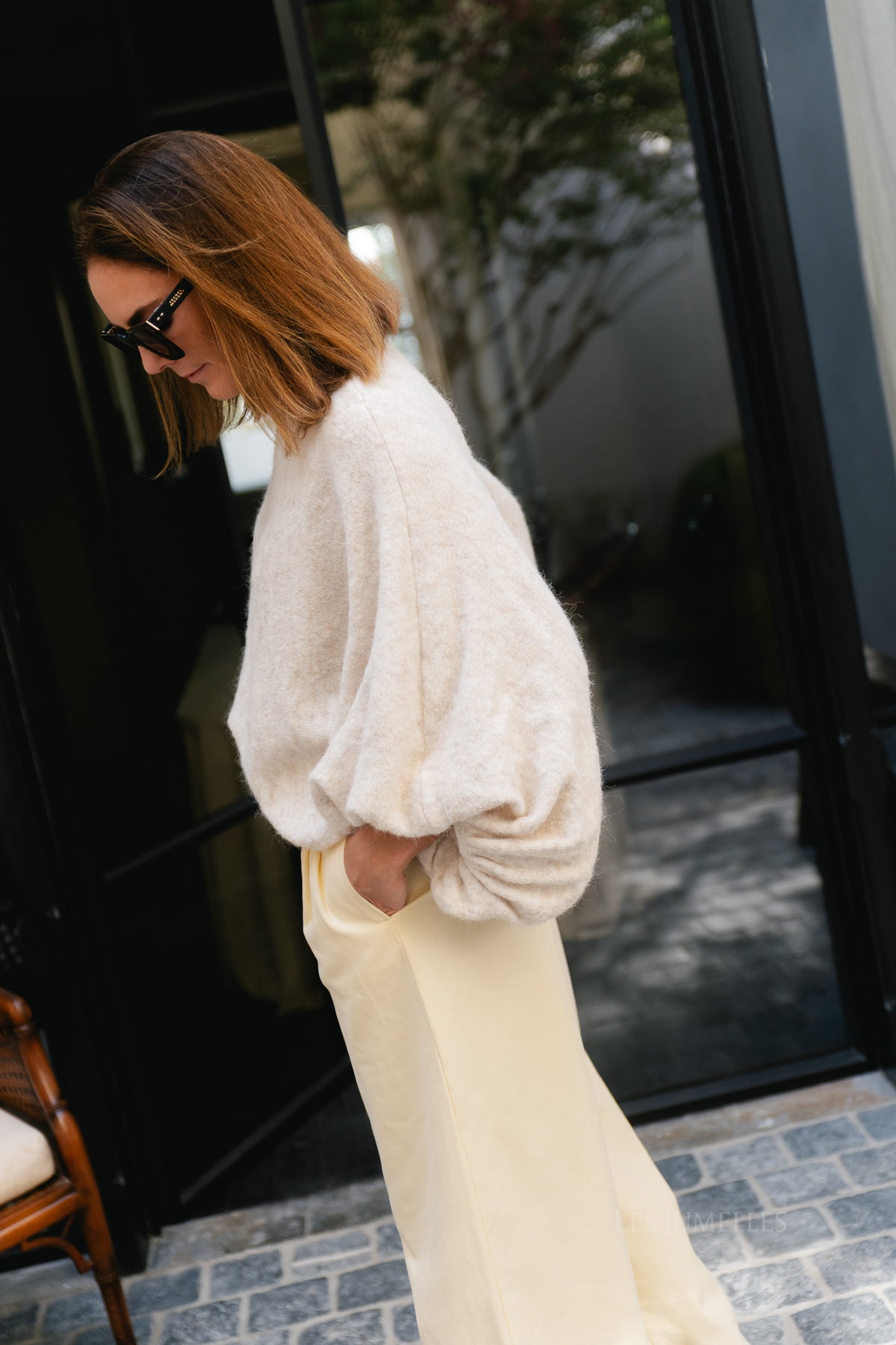 Liz jumper bleached sand melange