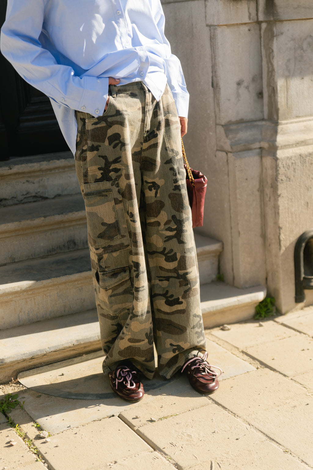 Caby camouflage cargo jeans
