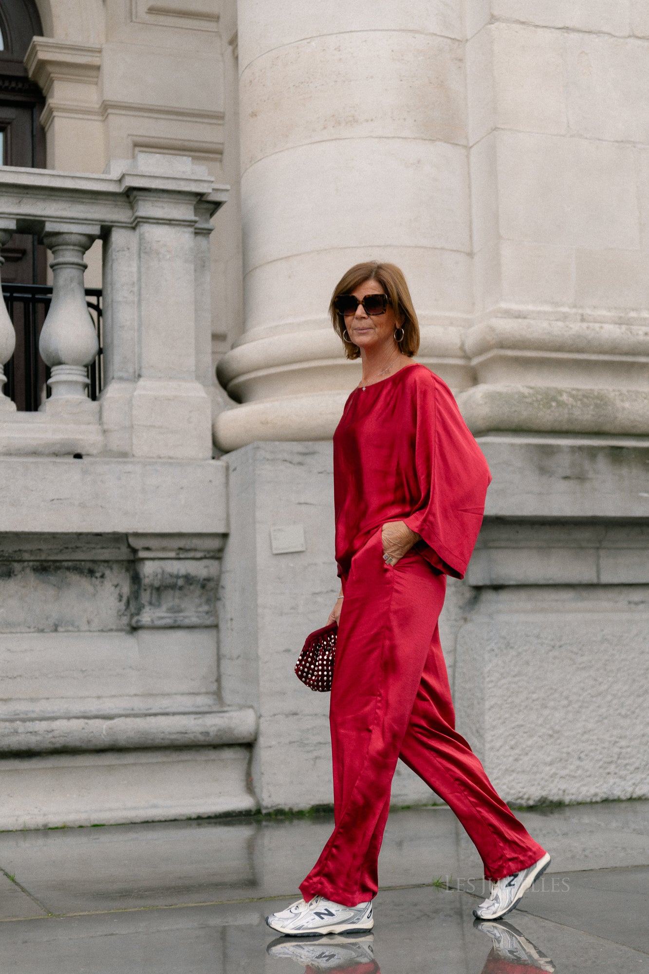 YASVima HMW satin pants show jester red