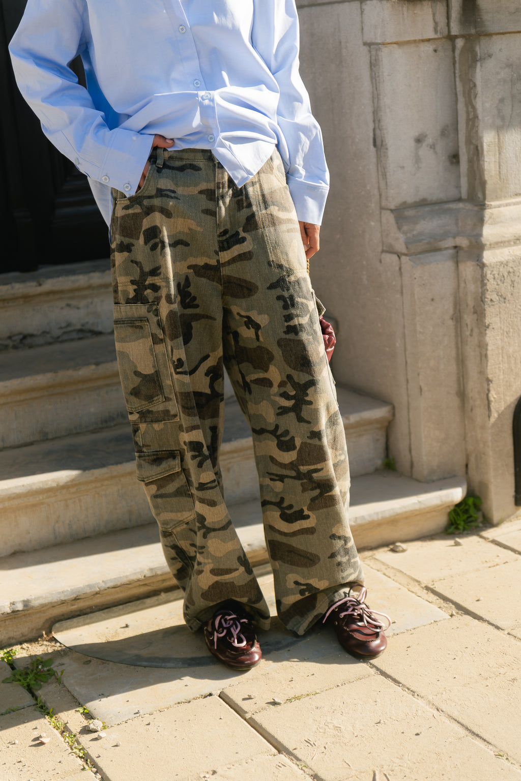 Caby camouflage cargo jeans