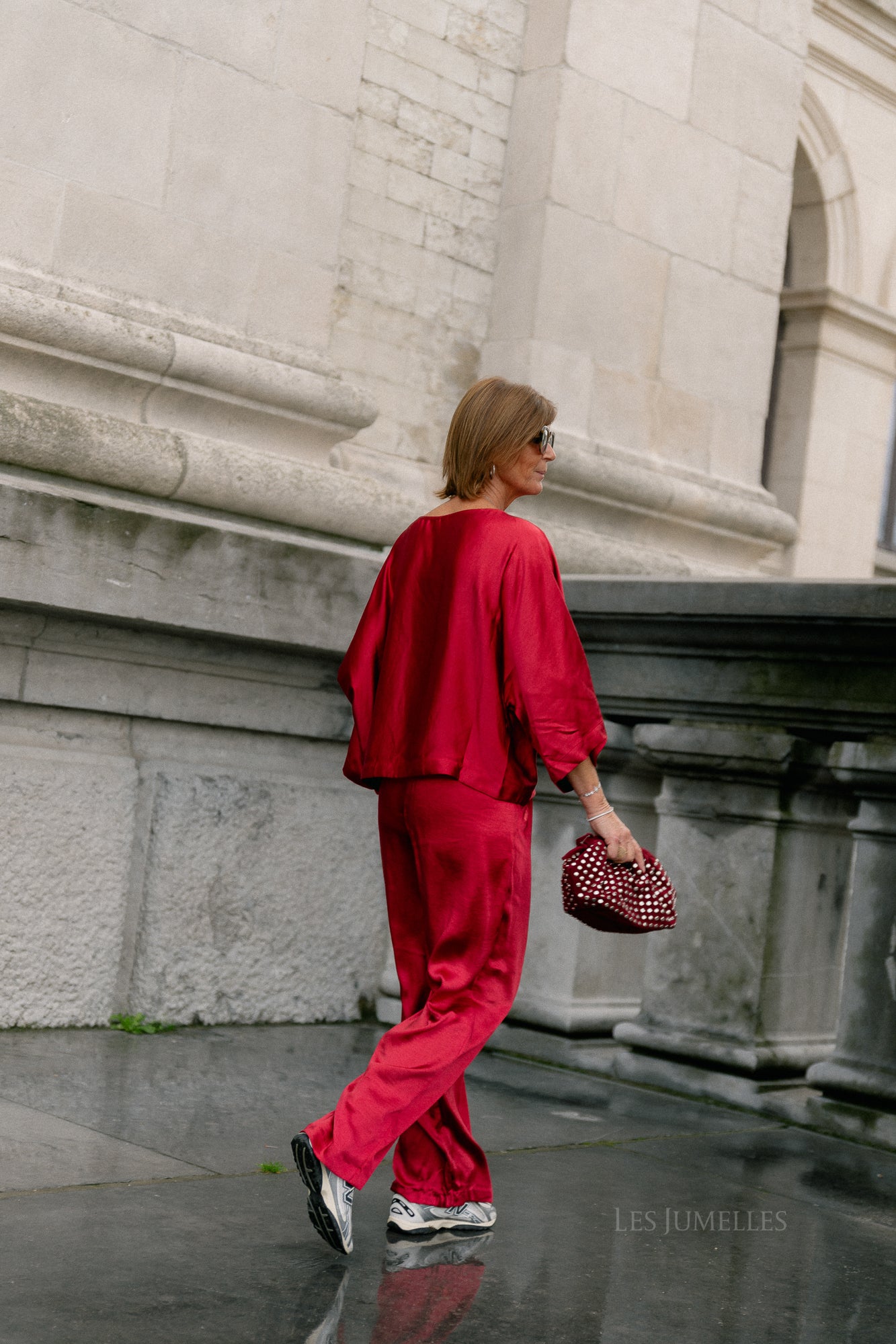 YASVima HMW satin pants show jester red
