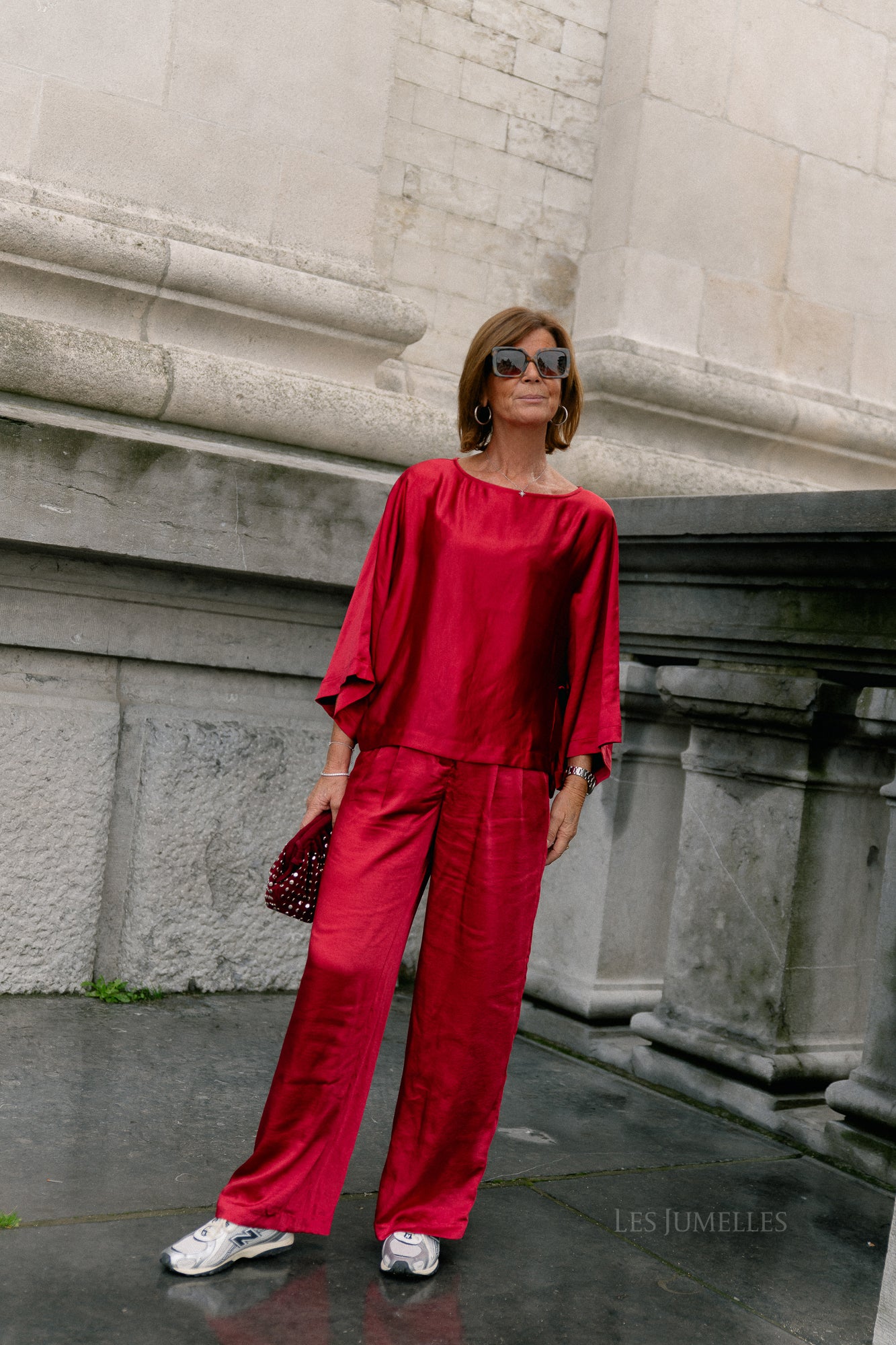 YASVima HMW satin pants show jester red