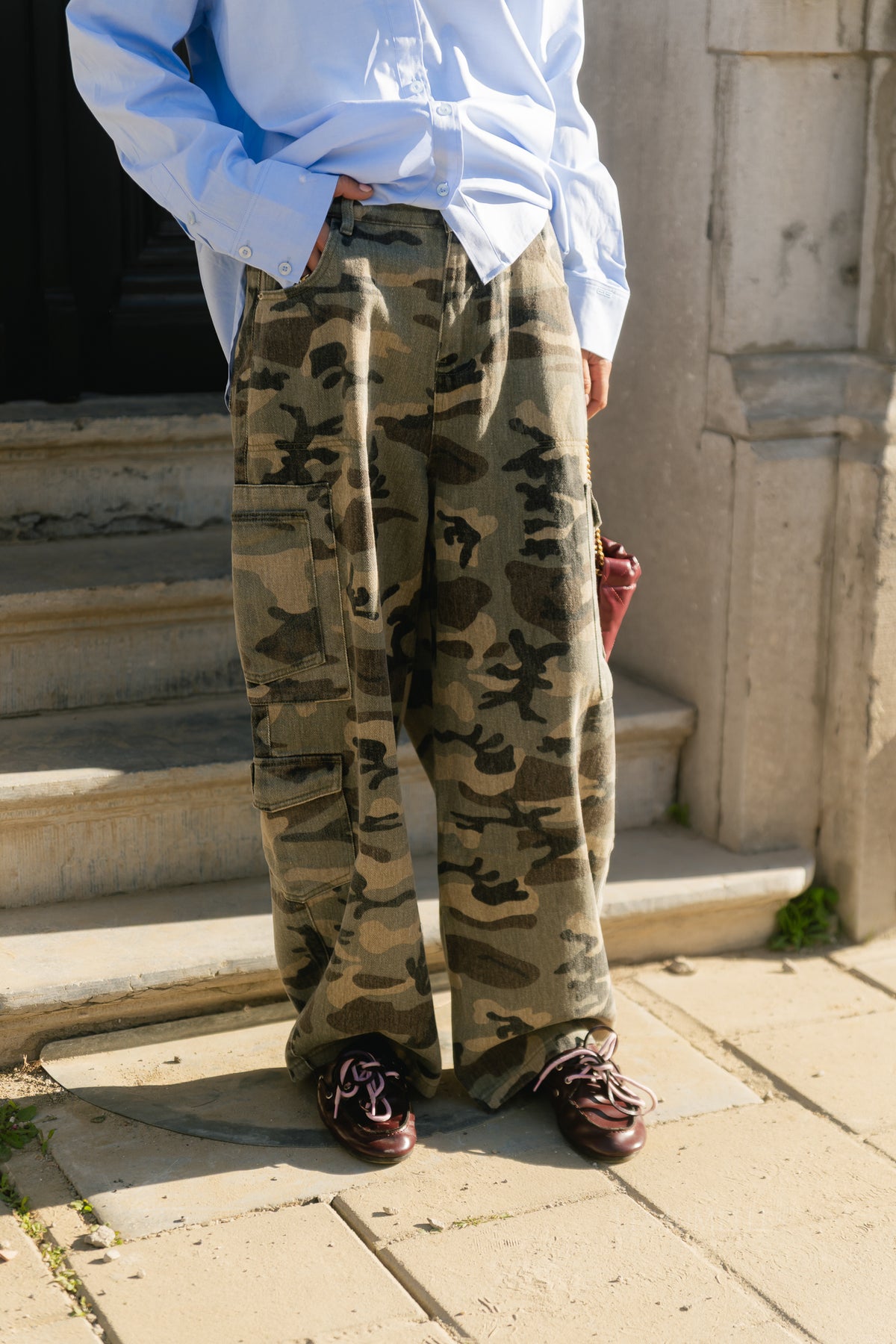 Caby camouflage cargo jeans