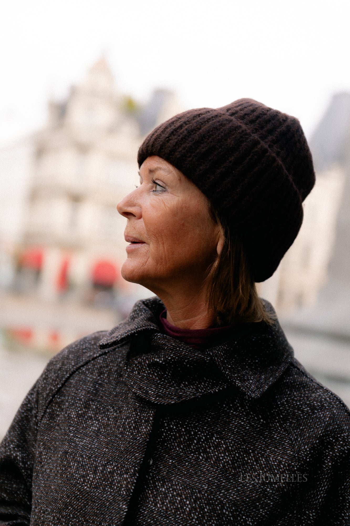 VINara knit beanie coffee bean