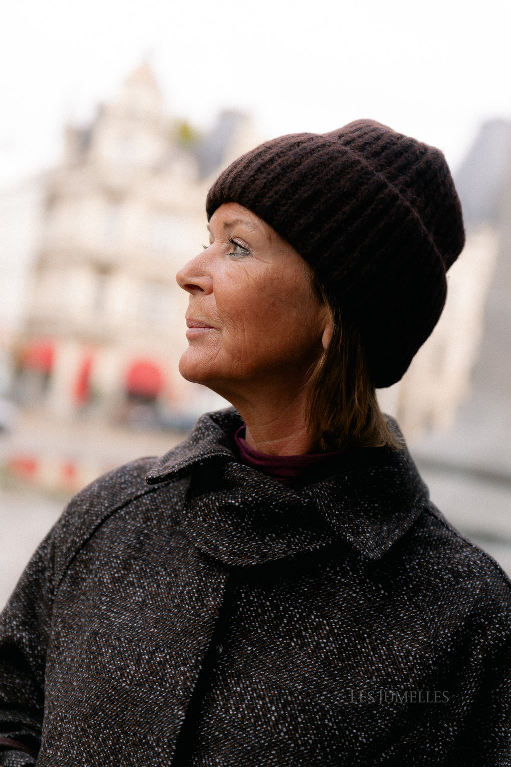 VINara knit beanie coffee bean