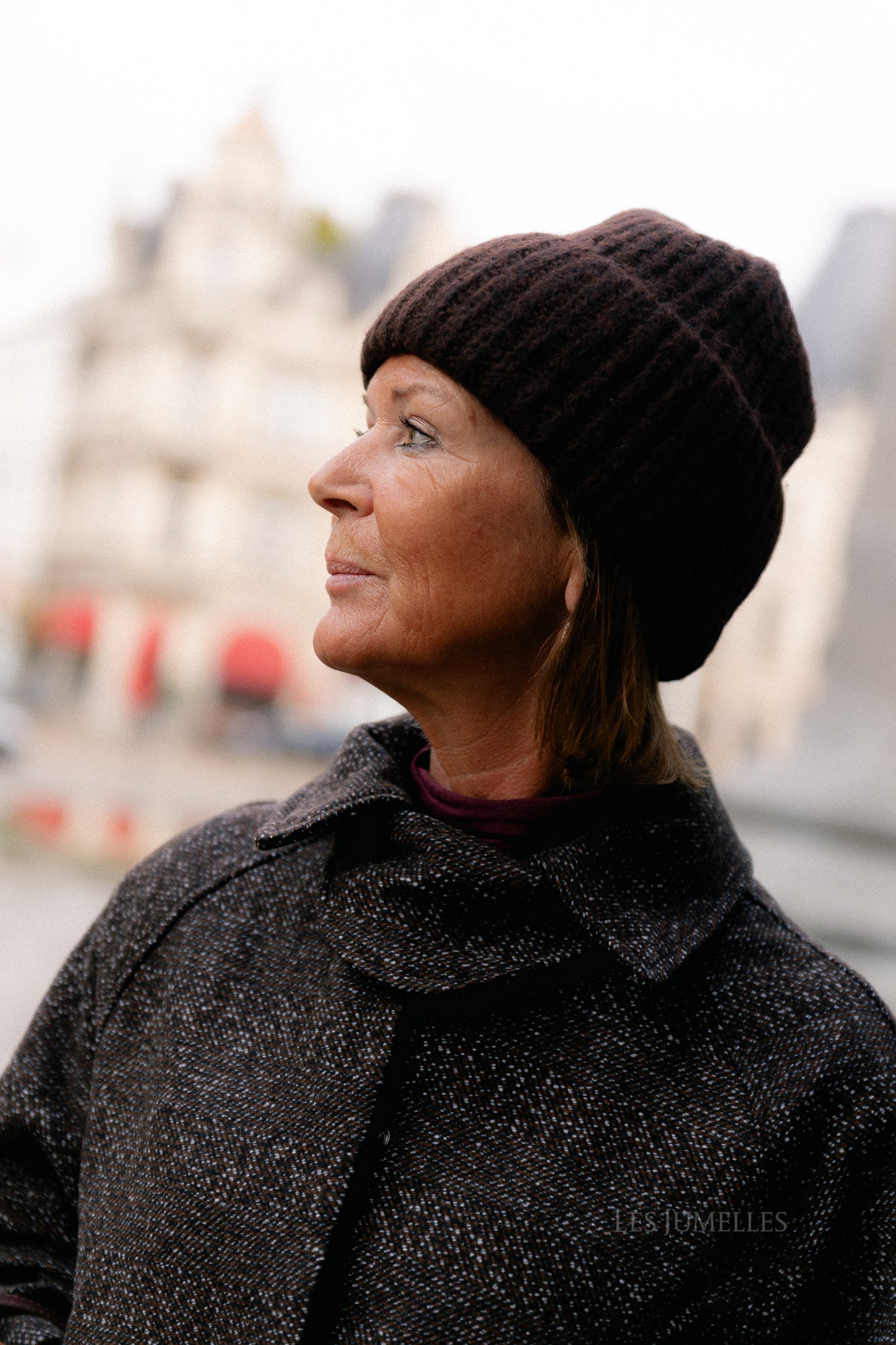 VINara knit beanie coffee bean