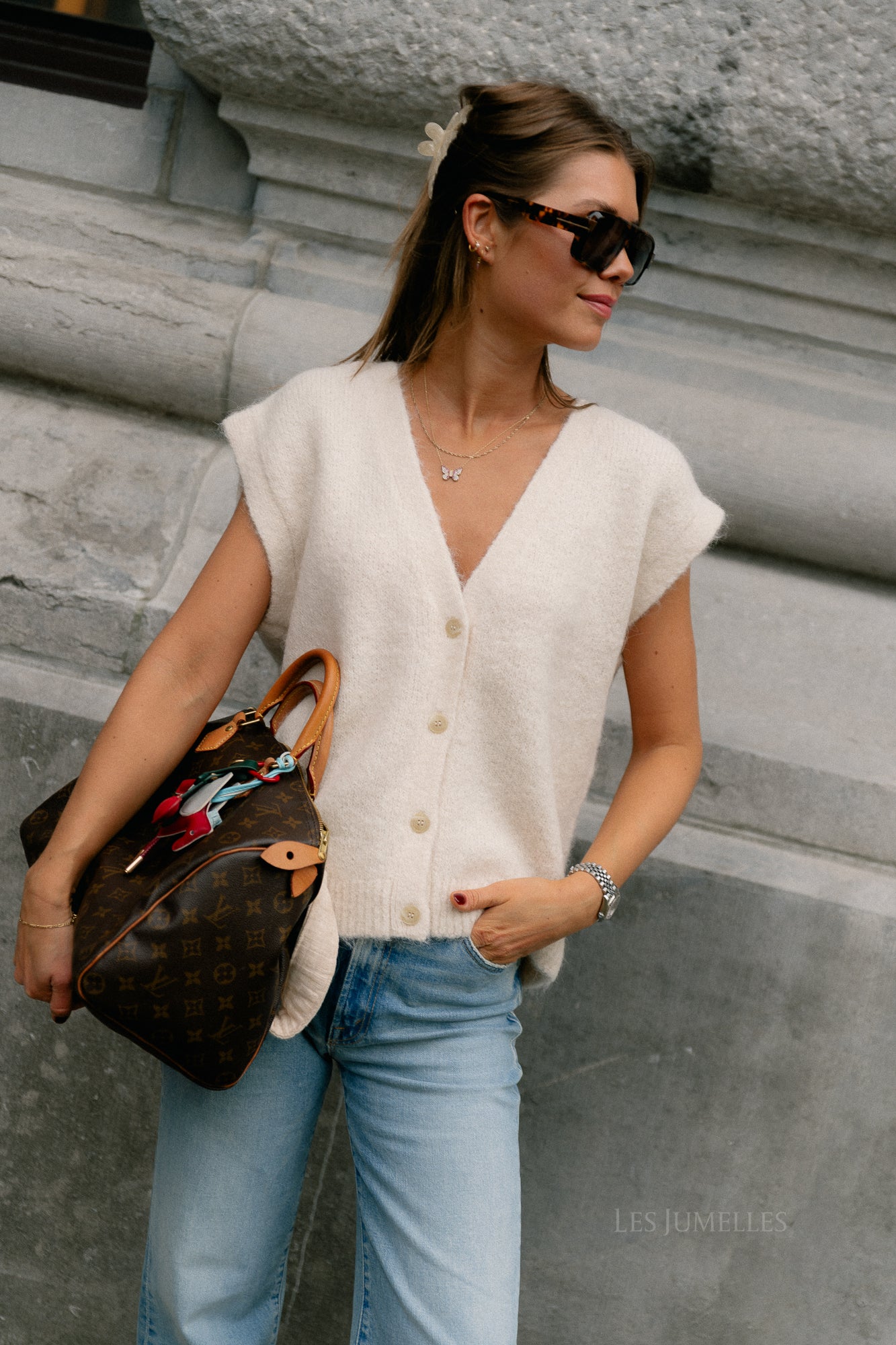 SLFGabella knit vest birch