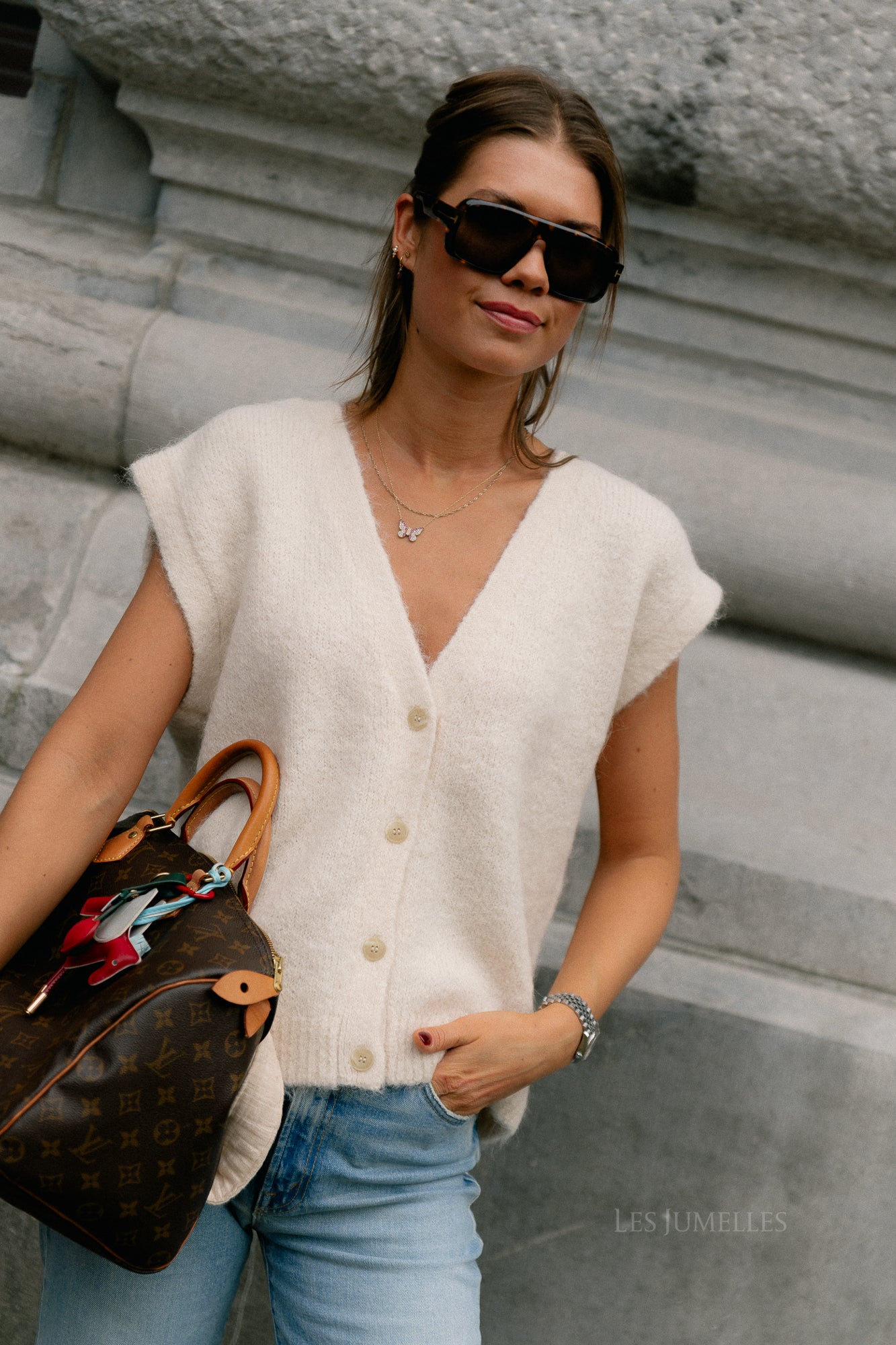 SLFGabella knit vest birch