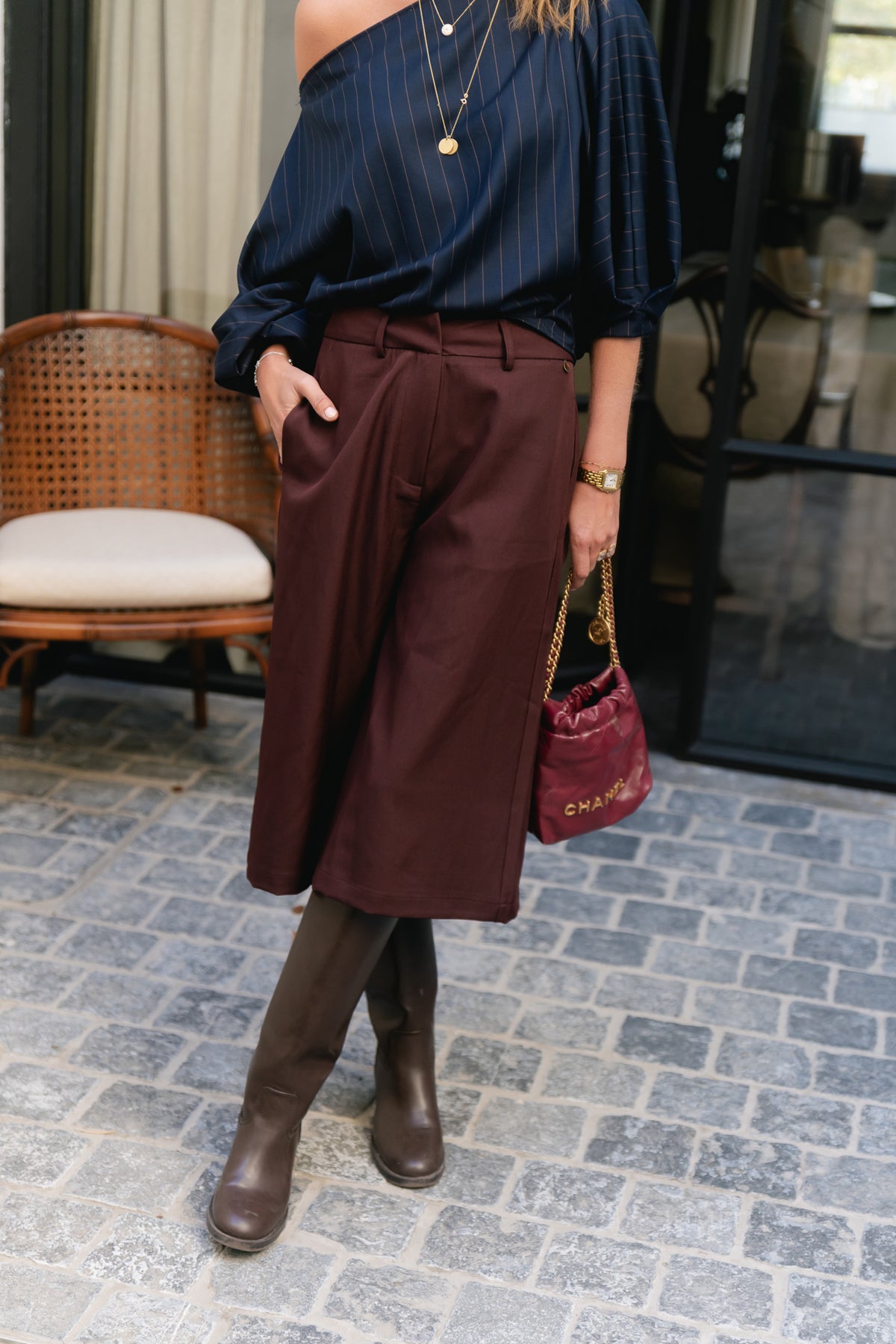 Nora jorts plum