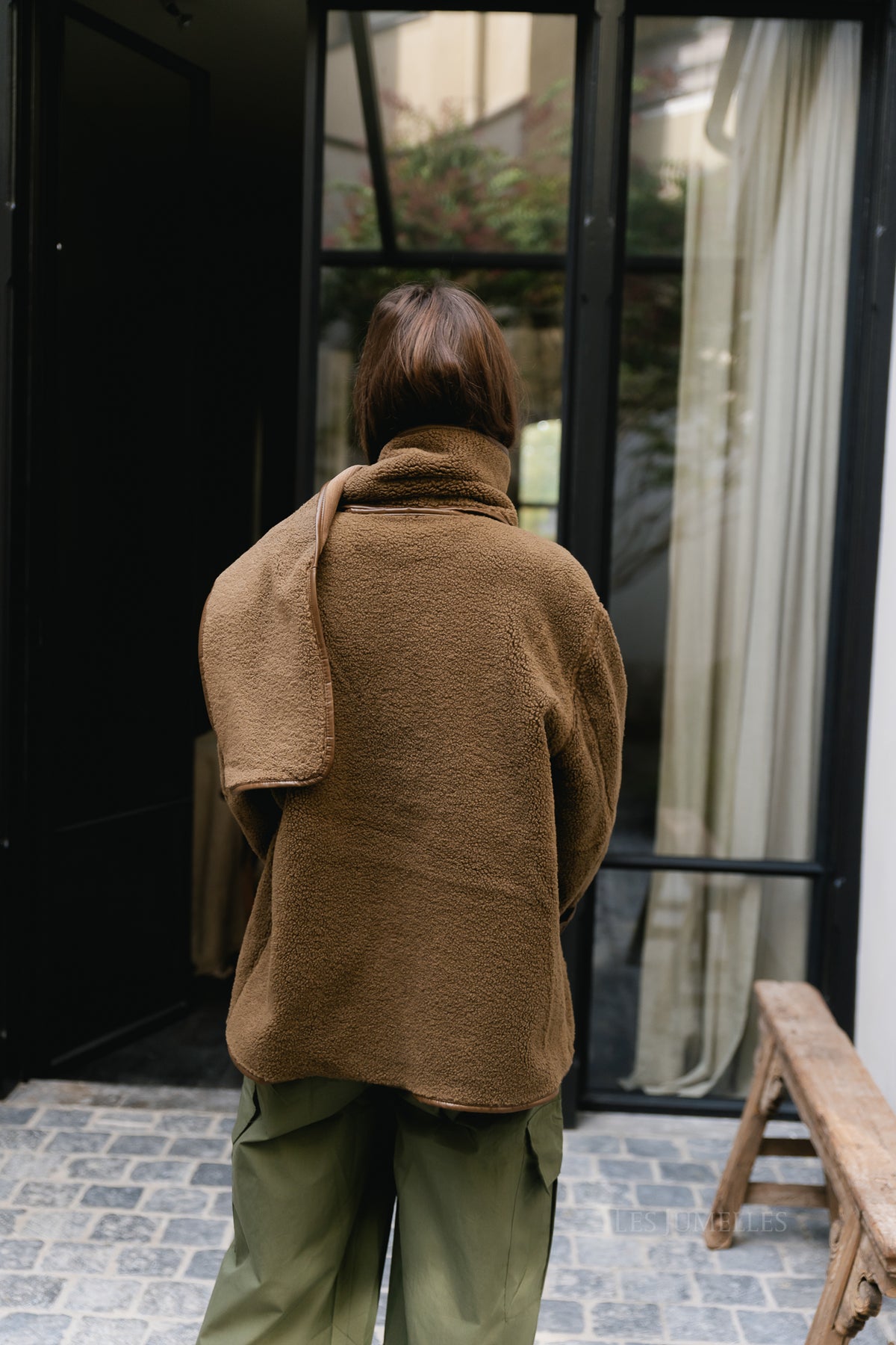 YASOsana LS reversible scarf jacket otter