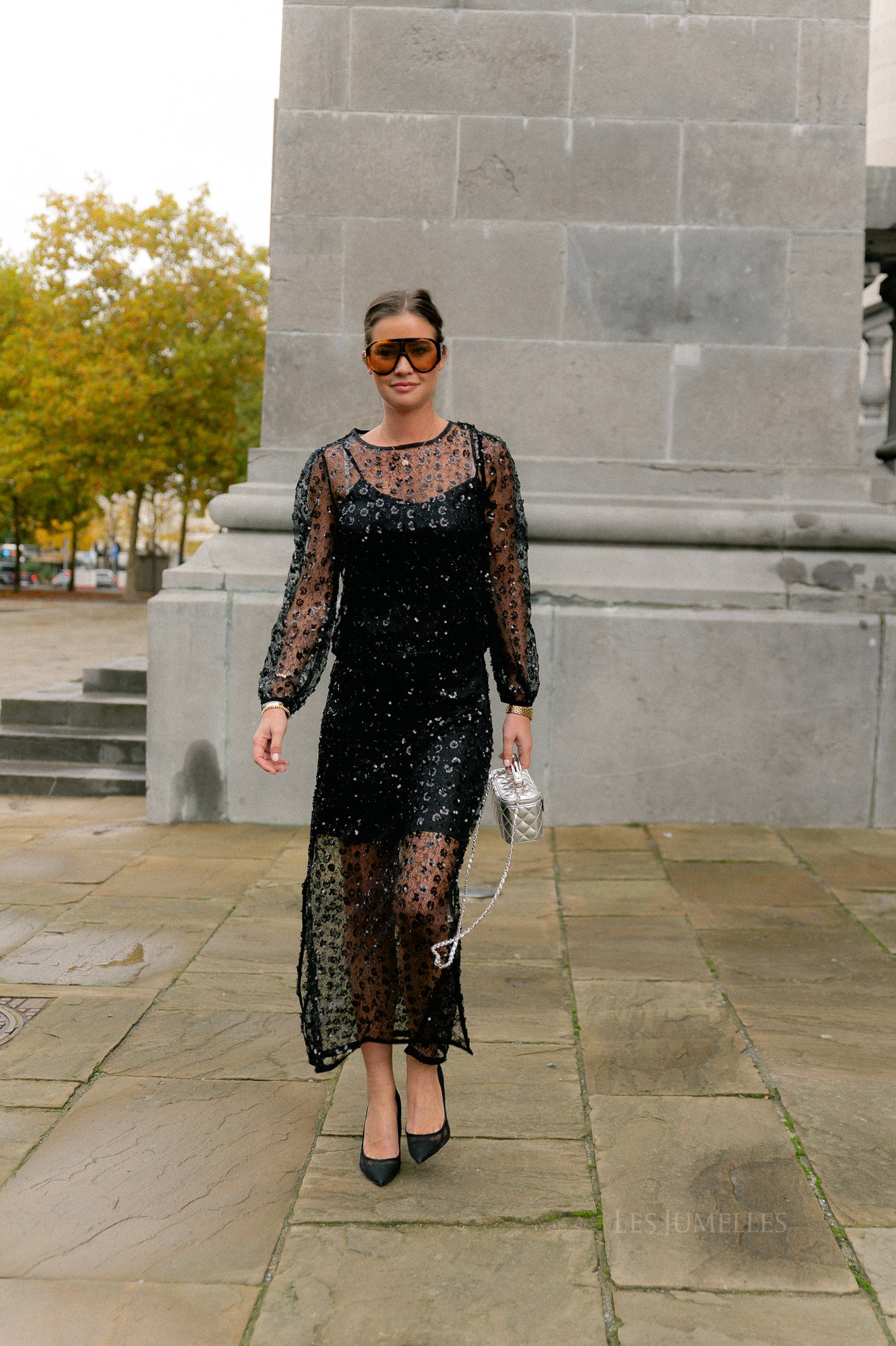 OBJMaisy HW long skirt black