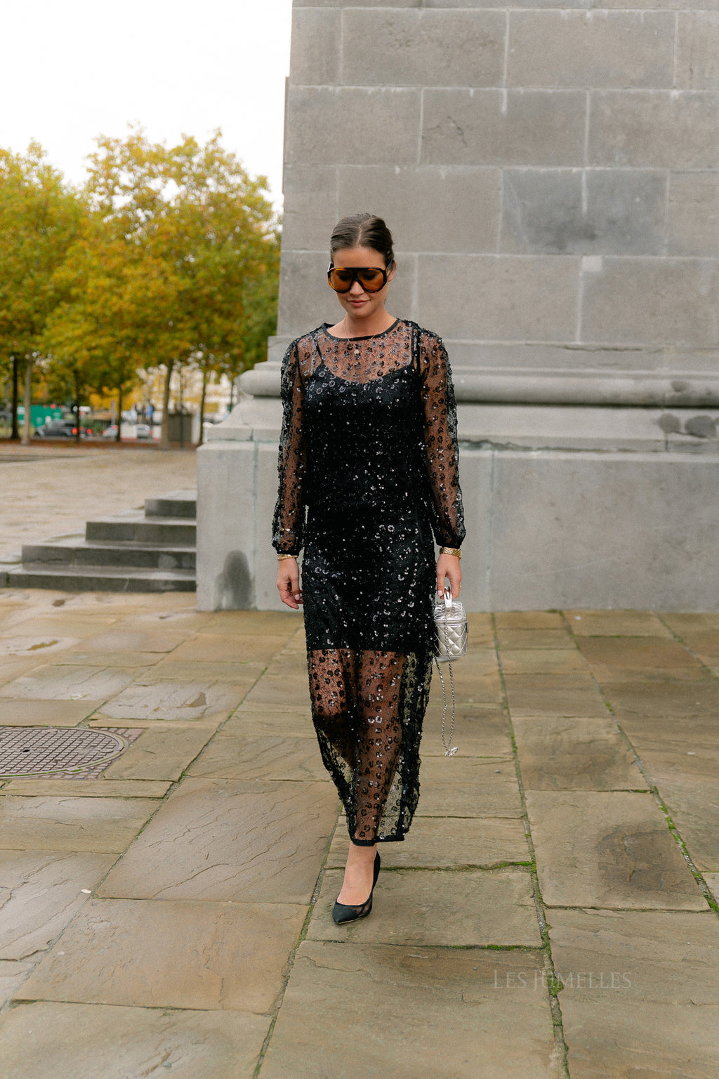 OBJMaisy HW long skirt black