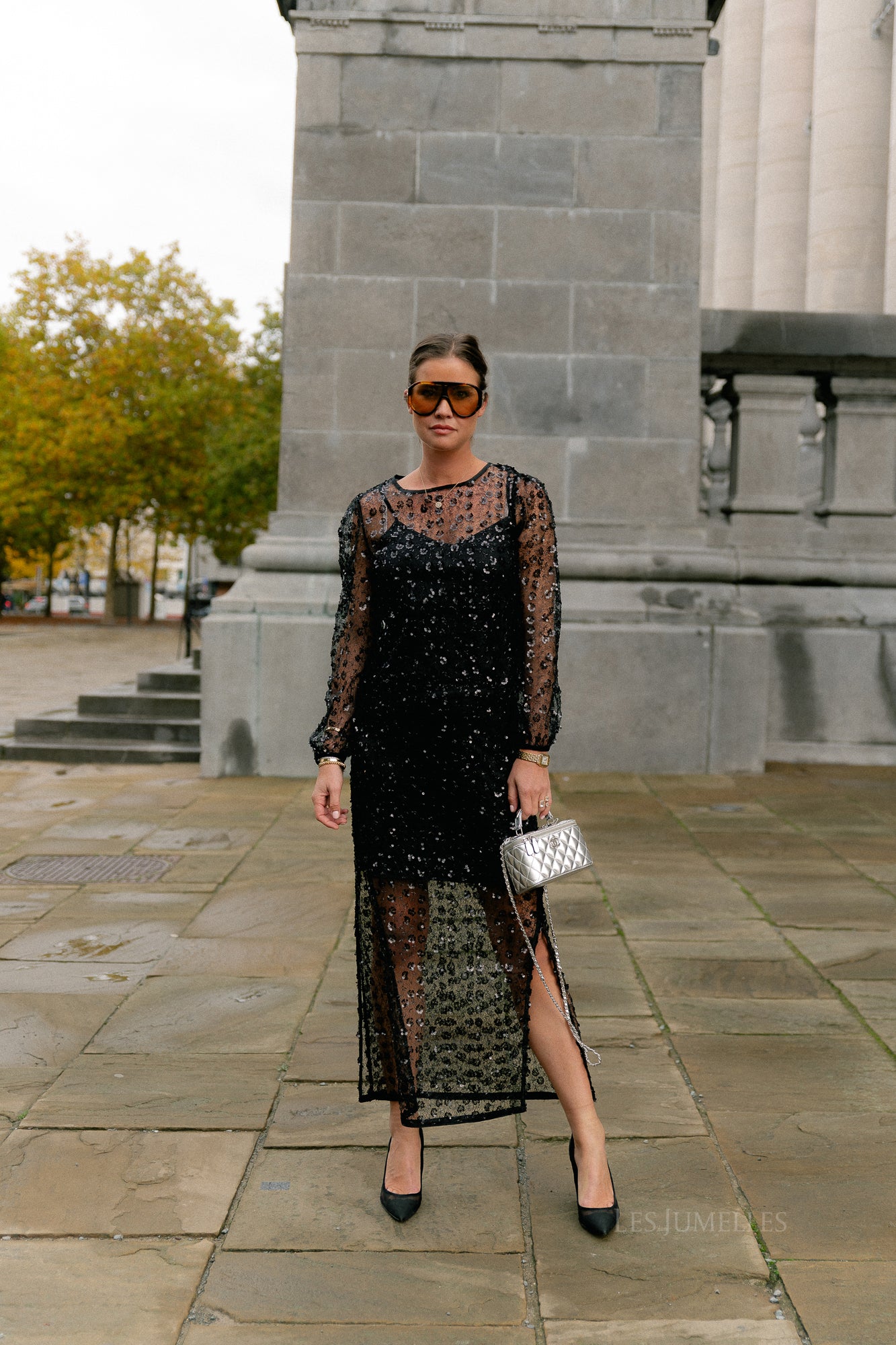 OBJMaisy HW long skirt black