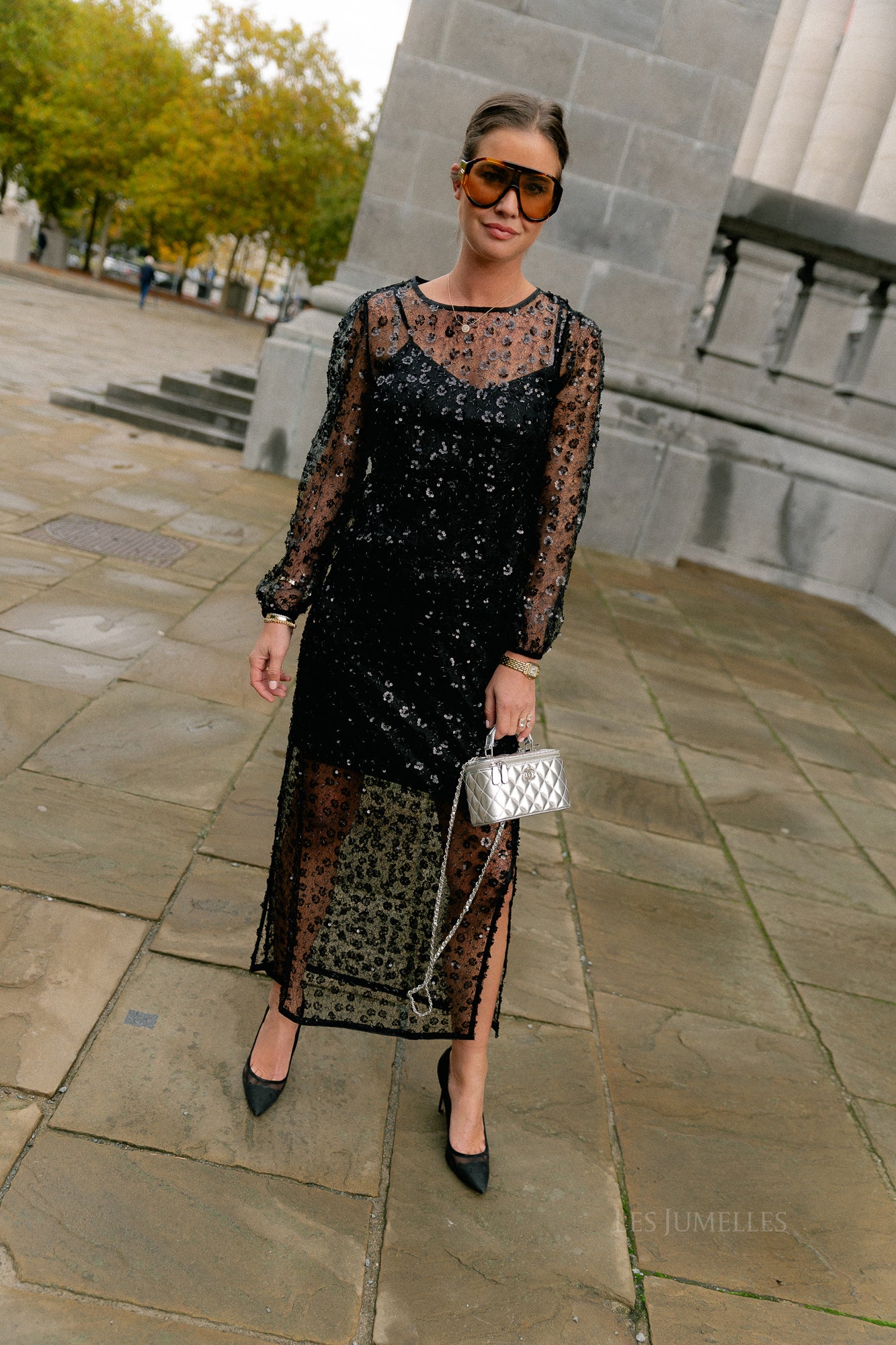 OBJMaisy HW long skirt black
